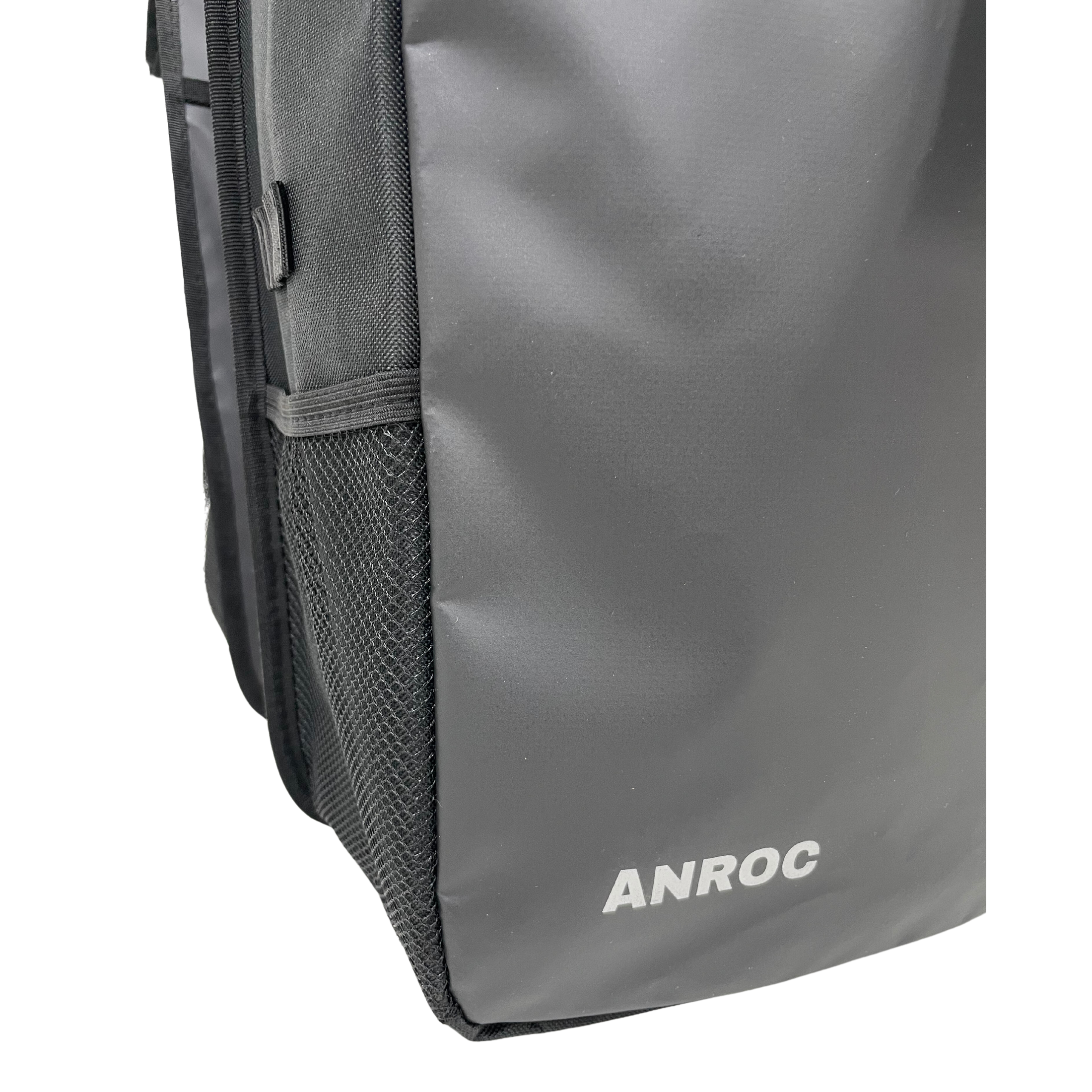 Anroc Dubbele Fietstas met Roltop Sluiting - 46 Liter - Waterbestendig - Zwart