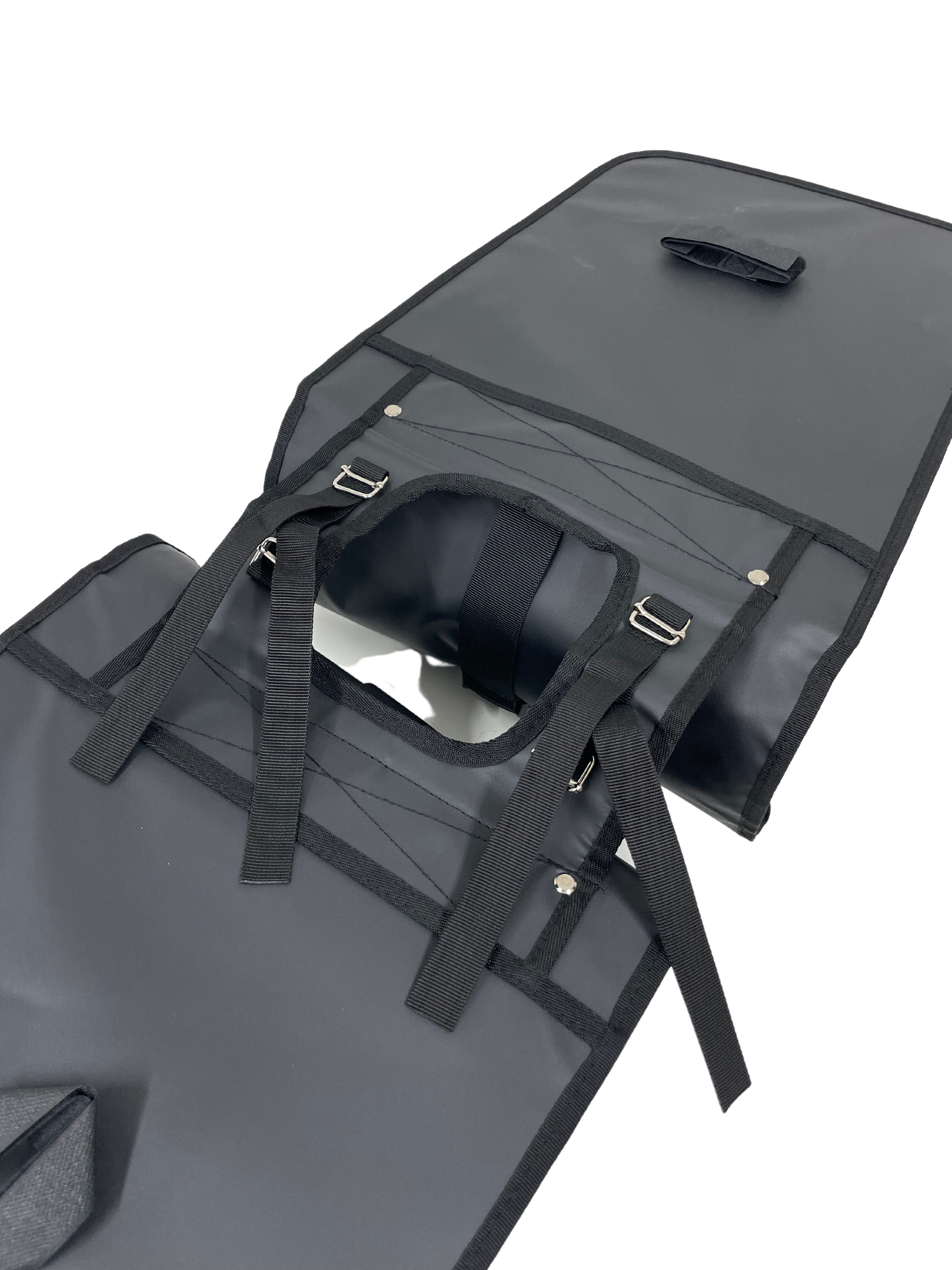 Anroc Dubbele Fietstas met Roltop Sluiting - 46 Liter - Waterbestendig - Zwart - AE-trading
