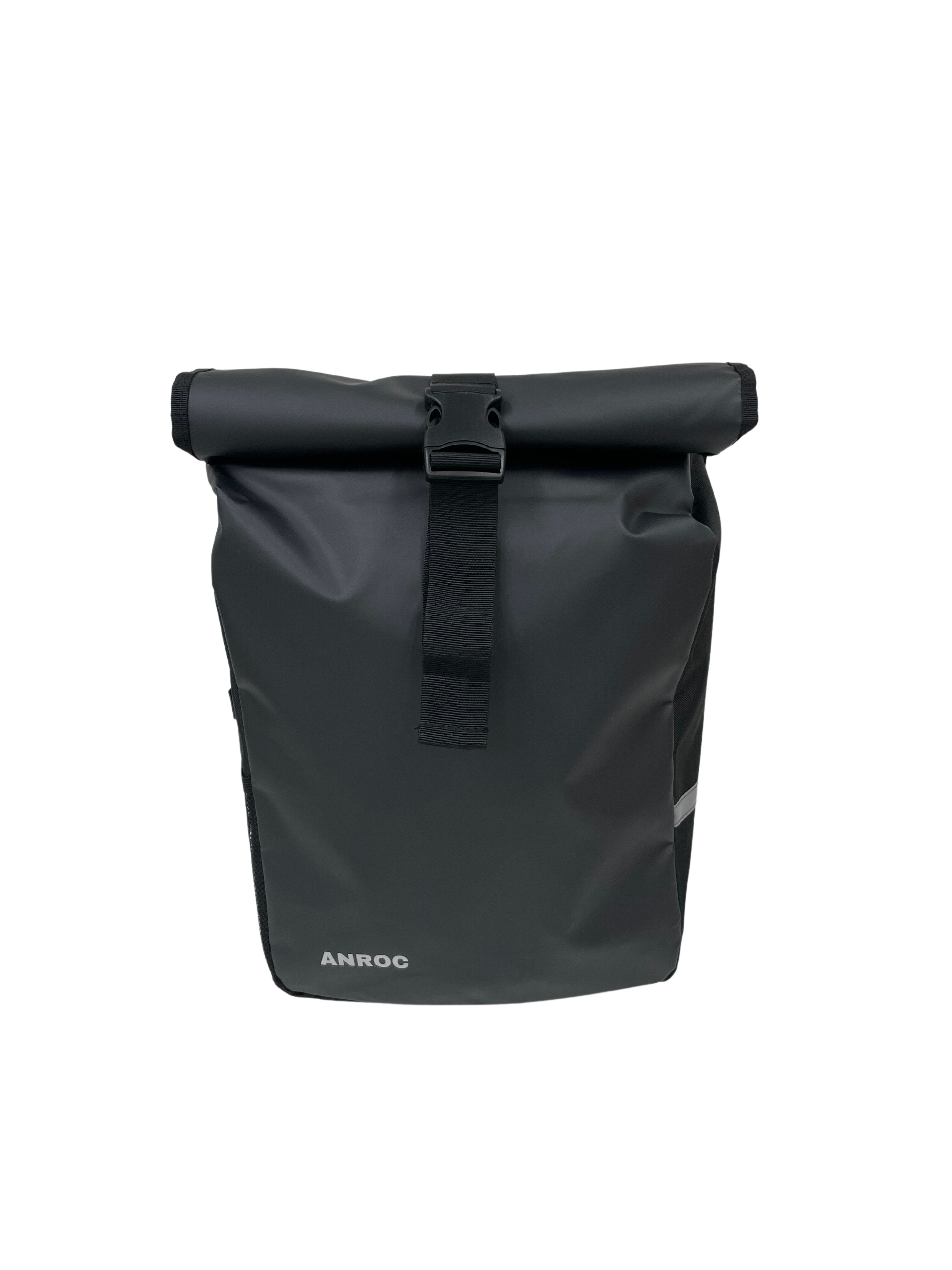 Anroc Dubbele Fietstas met Roltop Sluiting - 46 Liter - Waterbestendig - Zwart - AE-trading