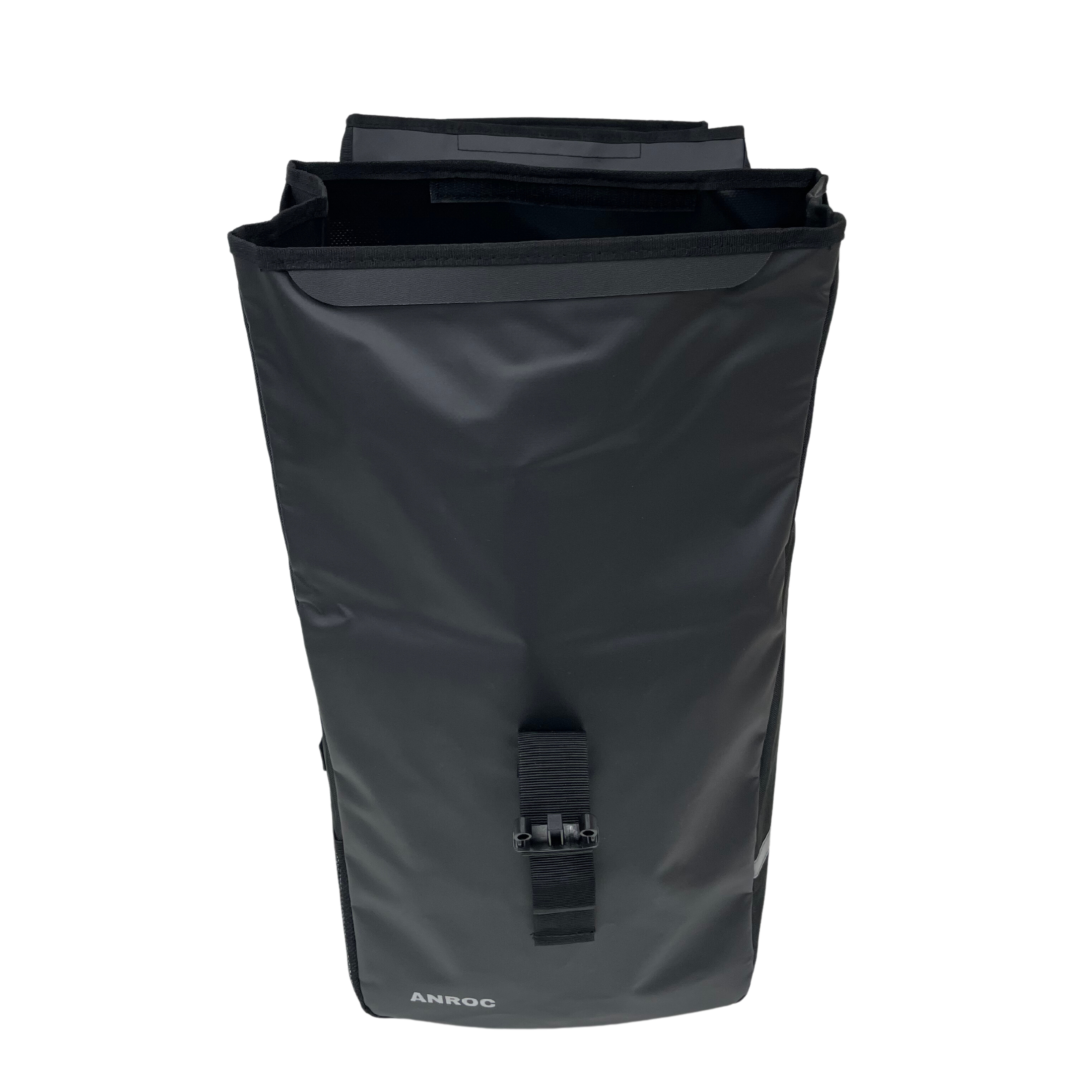Anroc Dubbele Fietstas met Roltop Sluiting - 46 Liter - Waterbestendig - Zwart