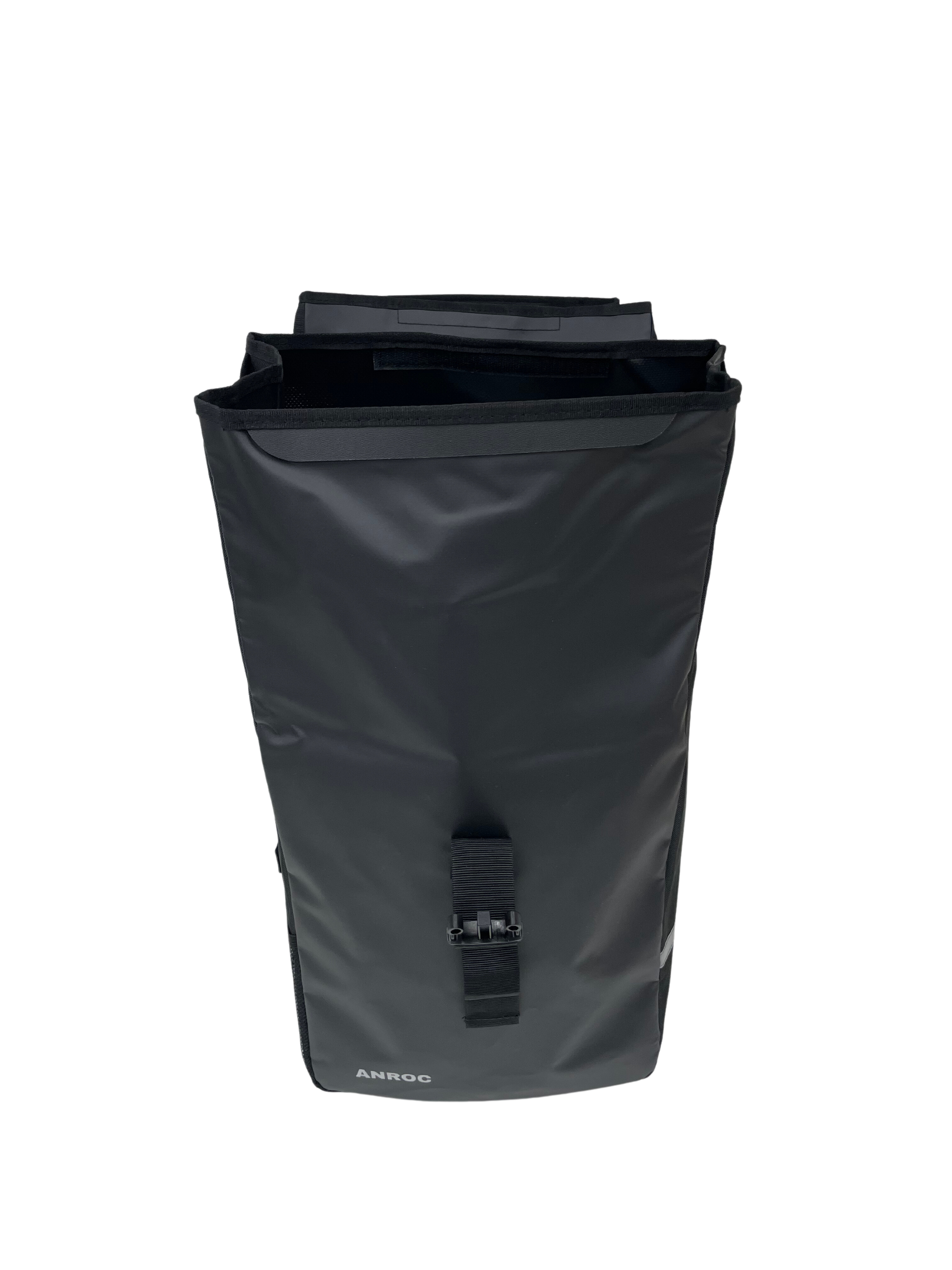 Anroc Dubbele Fietstas met Roltop Sluiting - 46 Liter - Waterbestendig - Zwart - AE-trading