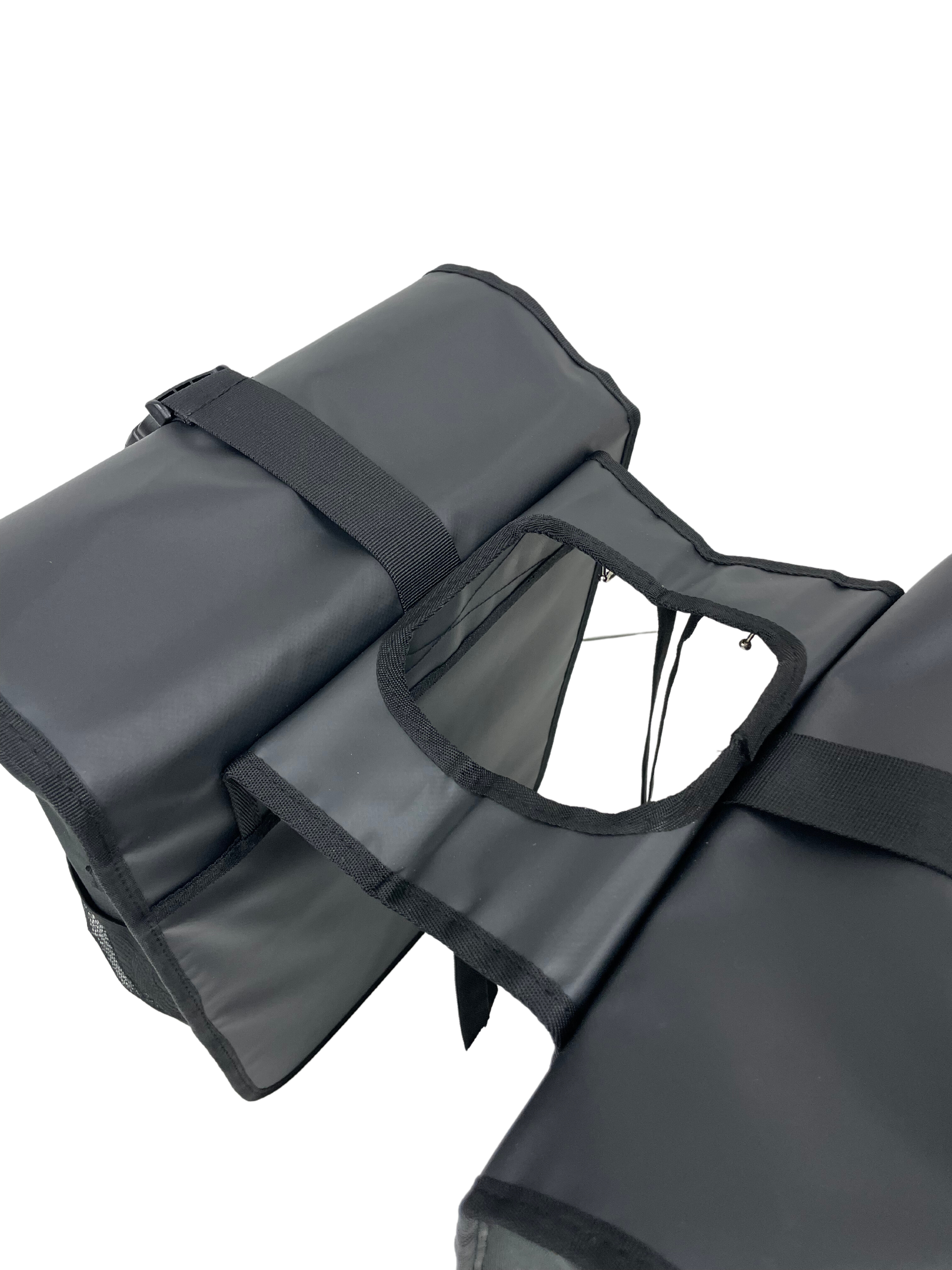 Anroc Dubbele Fietstas met Roltop Sluiting - 46 Liter - Waterbestendig - Zwart - AE-trading
