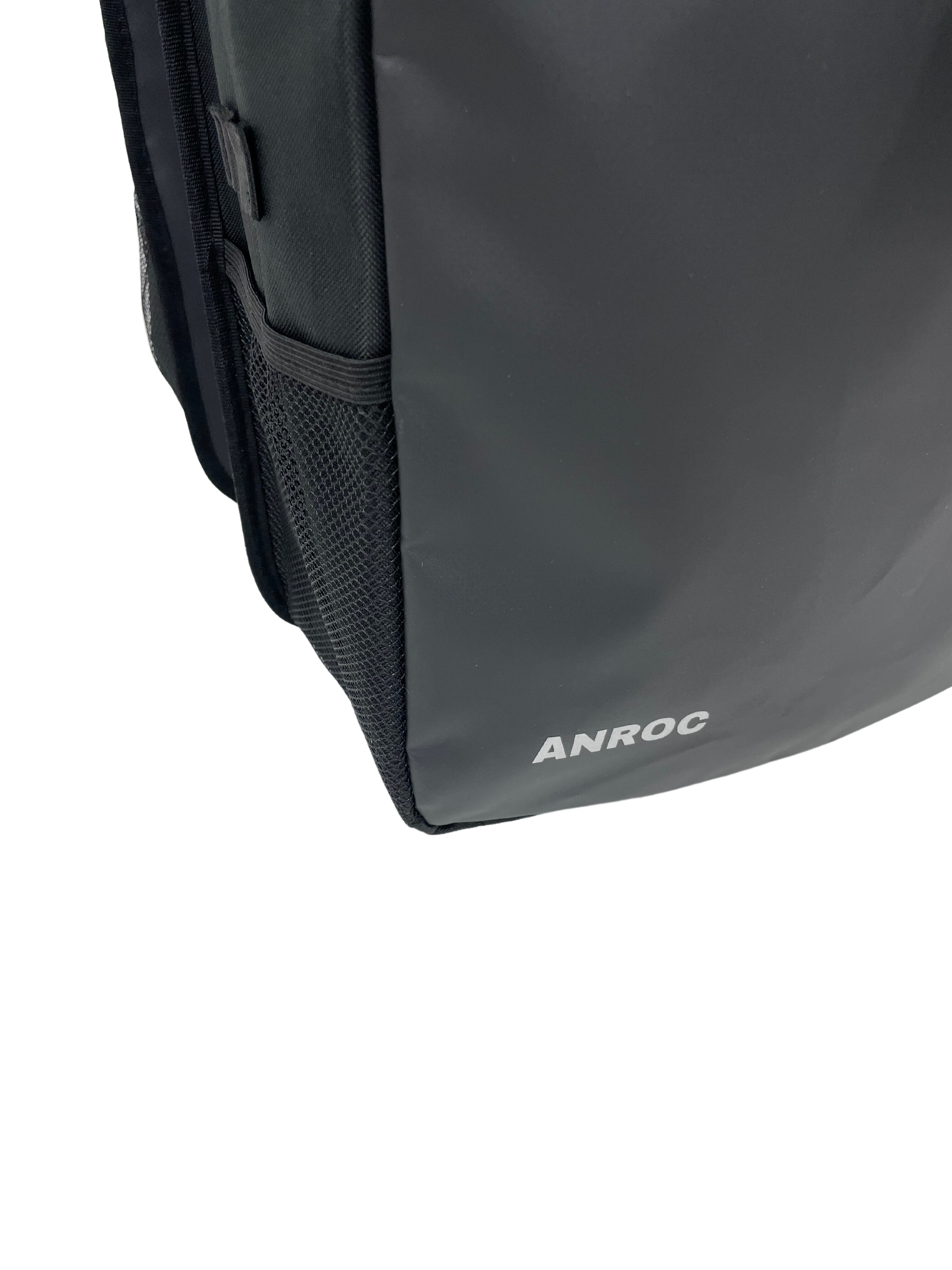 Anroc Dubbele Fietstas met Roltop Sluiting - 46 Liter - Waterbestendig - Zwart - AE-trading