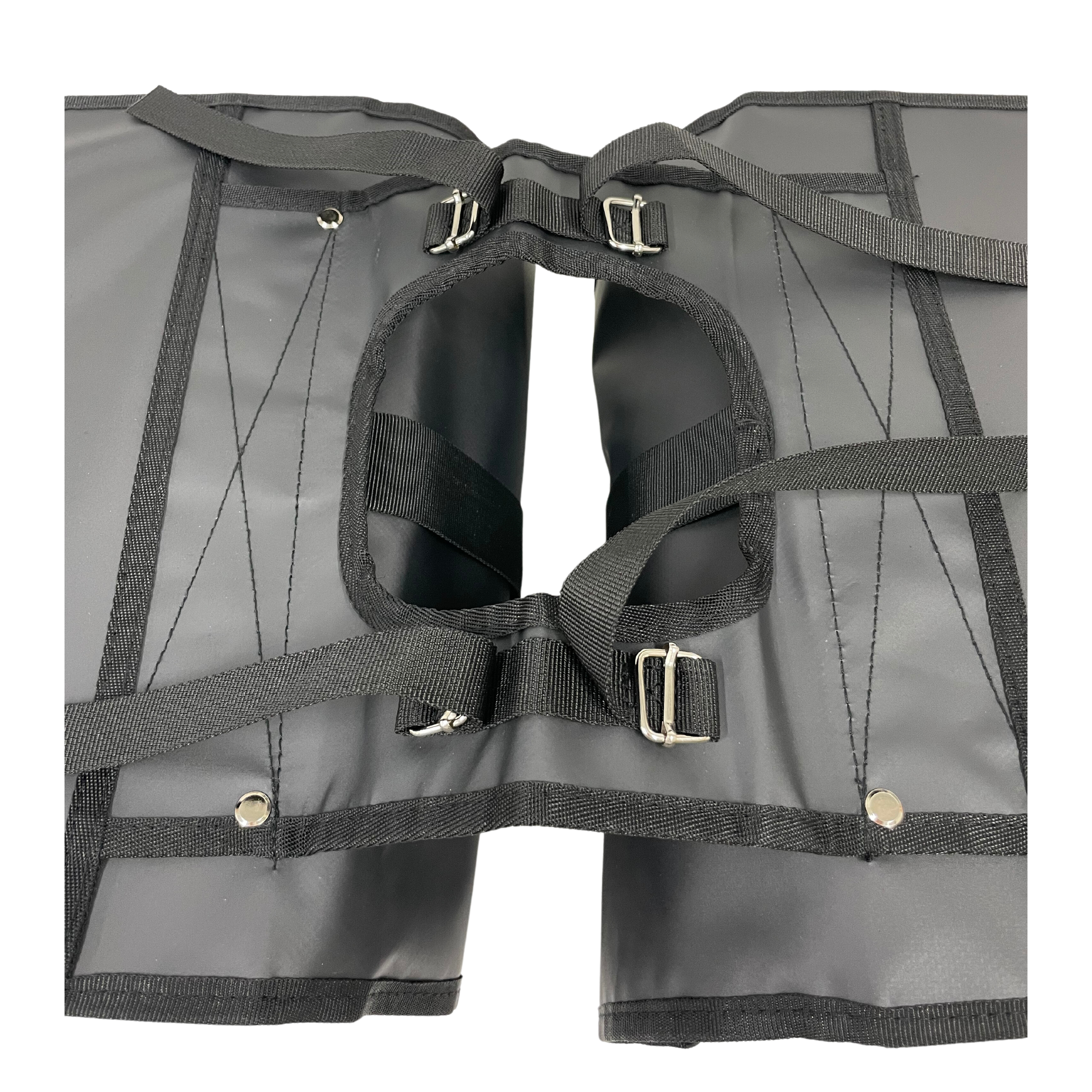 Anroc Dubbele Fietstas met Roltop Sluiting - 46 Liter - Waterbestendig - Zwart