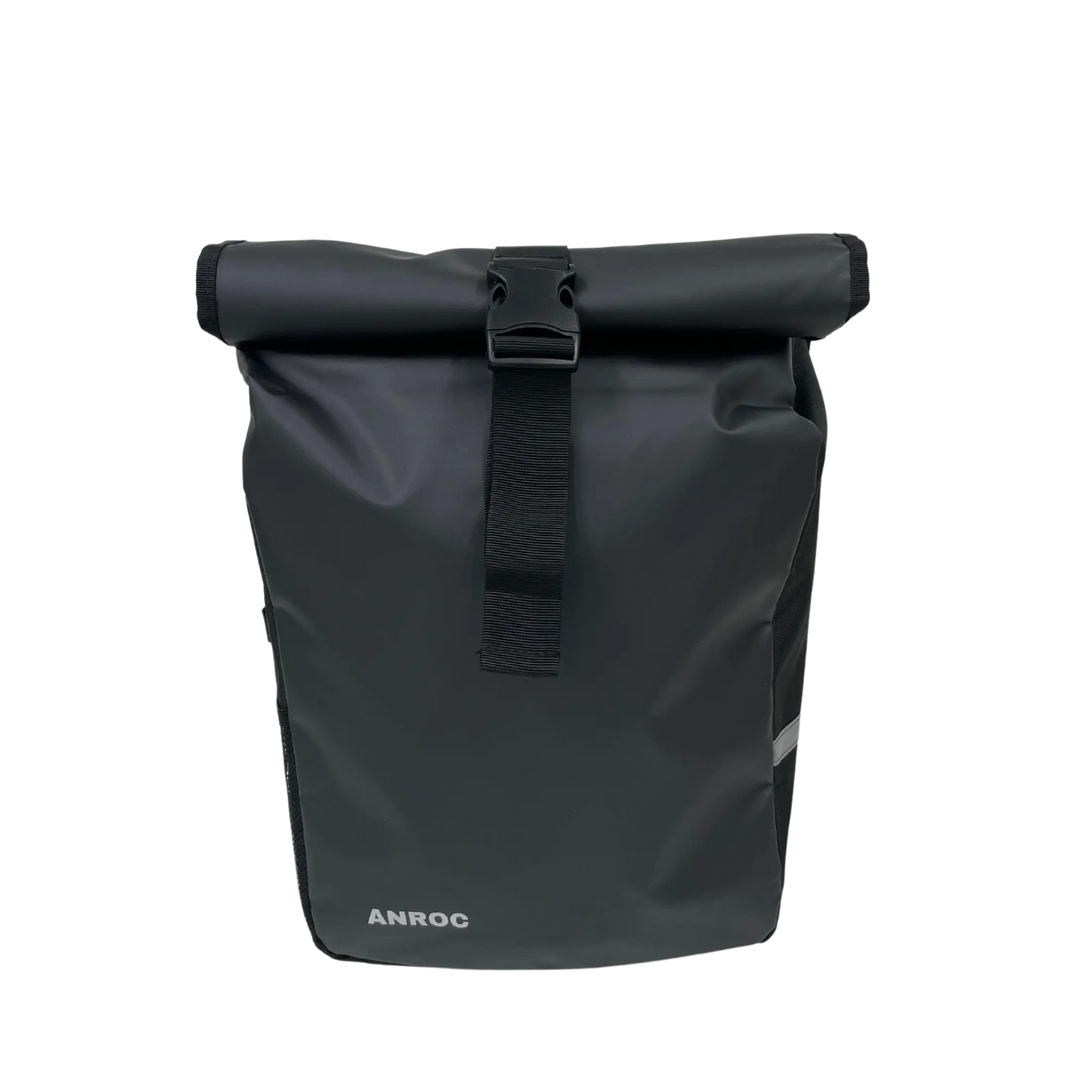 Anroc dubbele fietstas roltop 46L — waterbestendig, zwart - AE-trading