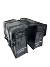 Anroc Dubbele fietstas 46L zwart - Tarpaulin PVC - Waterdicht en Reflecterend - AE-trading