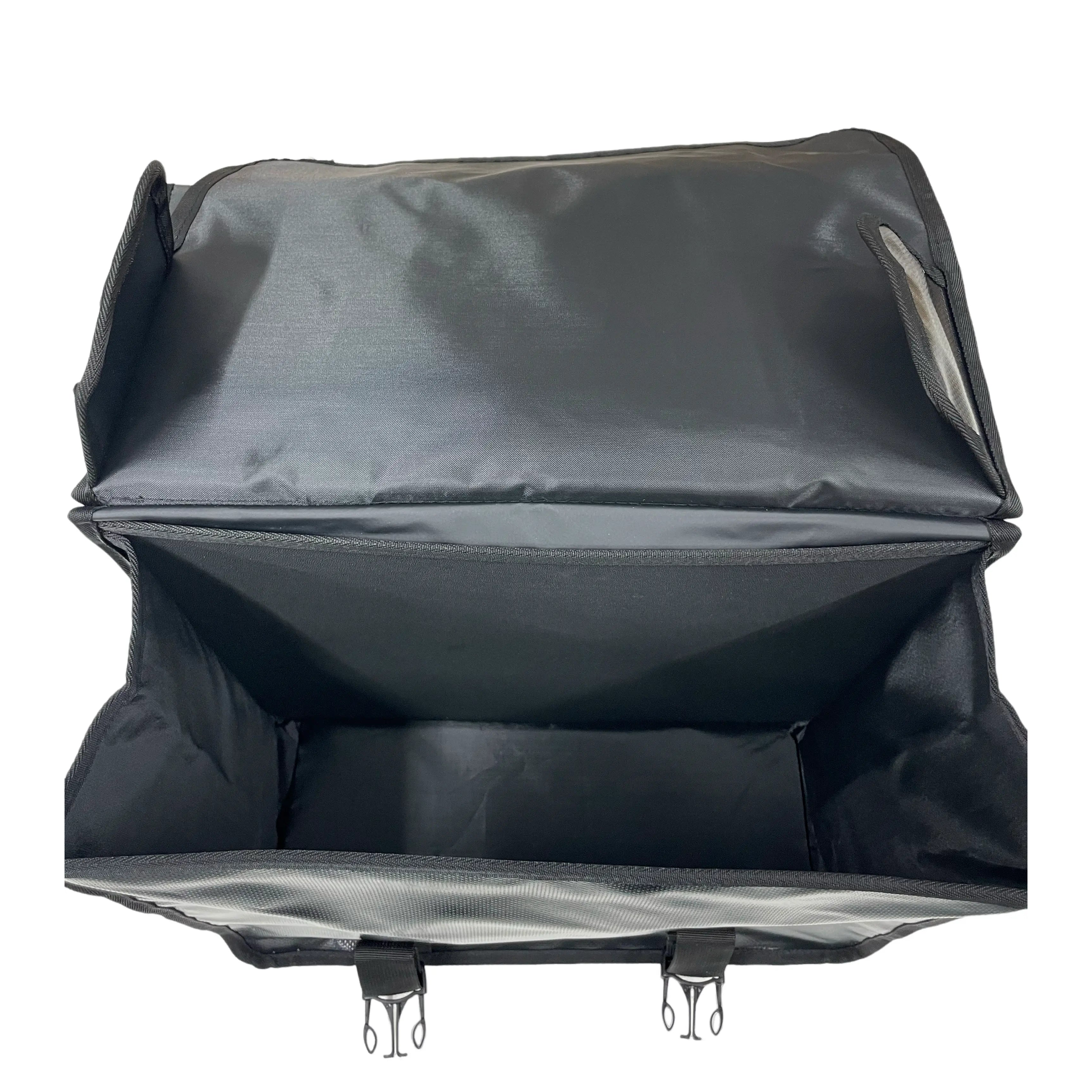 Anroc Dubbele fietstas 46L zwart - Tarpaulin PVC - Waterdicht en Reflecterend