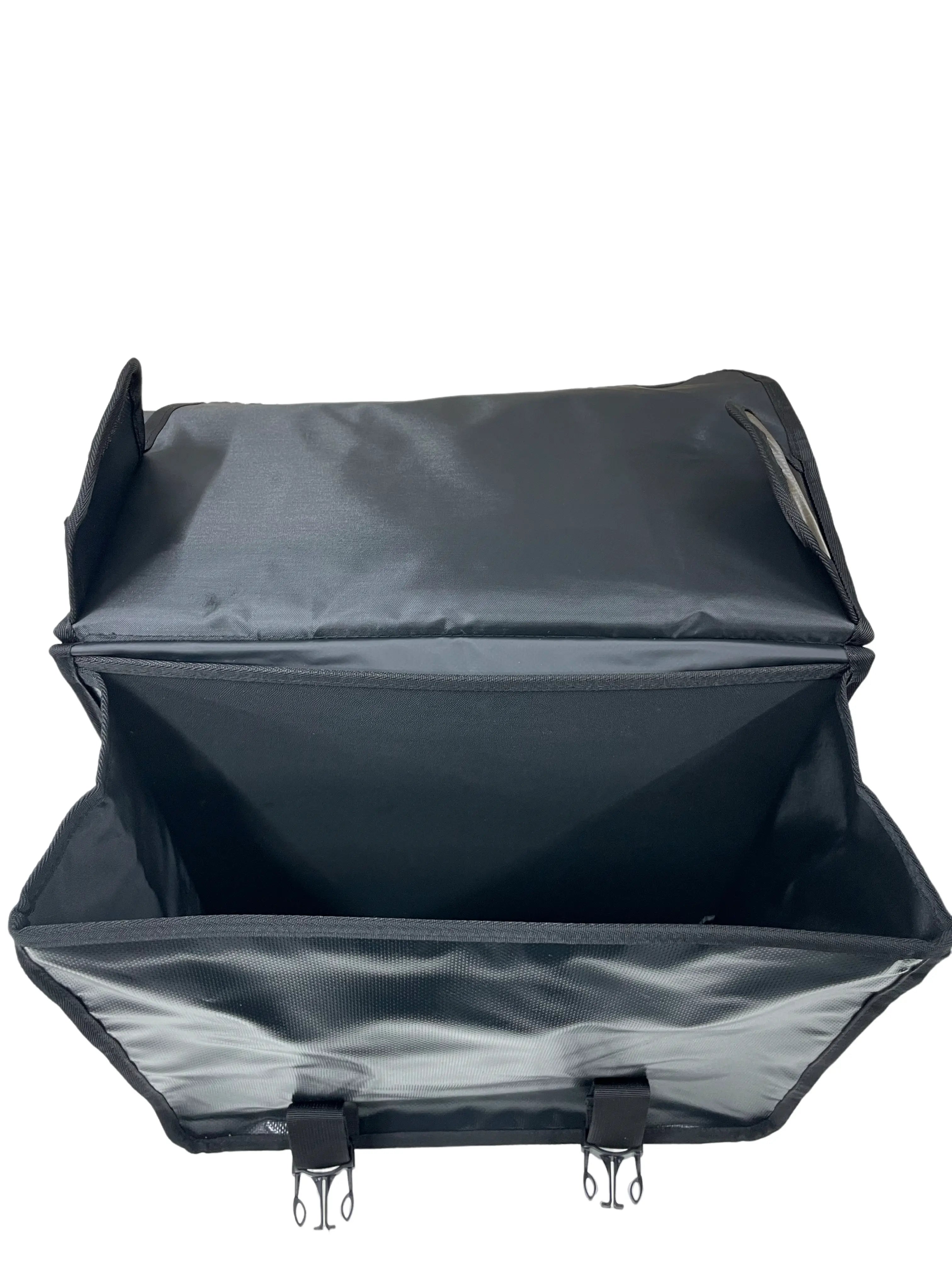 Anroc Dubbele fietstas 46L zwart - Tarpaulin PVC - Waterdicht en Reflecterend - AE-trading