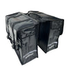 Anroc Dubbele fietstas 46L zwart - Tarpaulin PVC - Waterdicht en Reflecterend - AE-trading