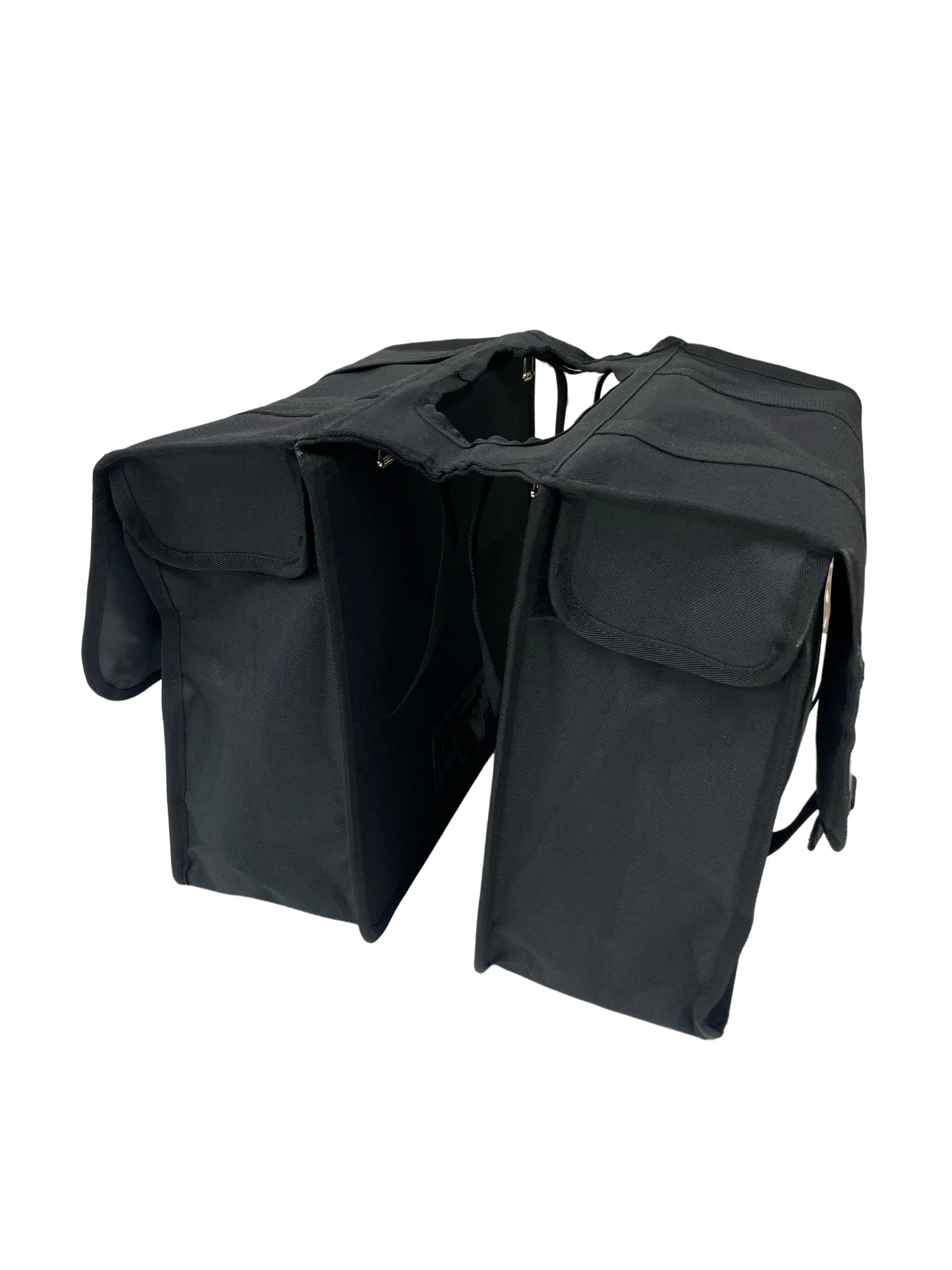 Anroc Dubbele fietstas 46L zwart - Waterdicht en Reflecterend - AE-trading