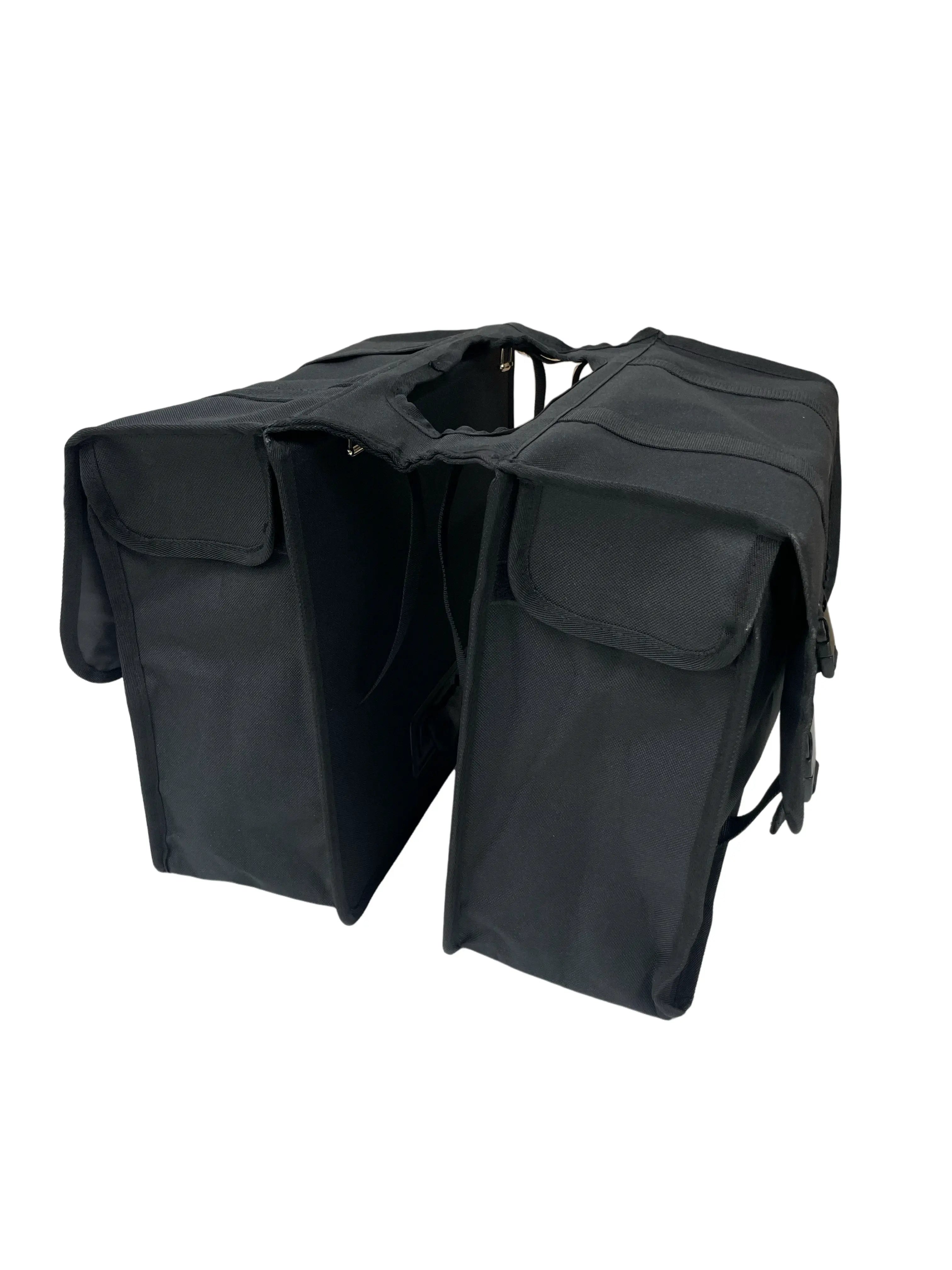 Anroc Dubbele fietstas 46L zwart - Waterdicht en Reflecterend - AE-trading