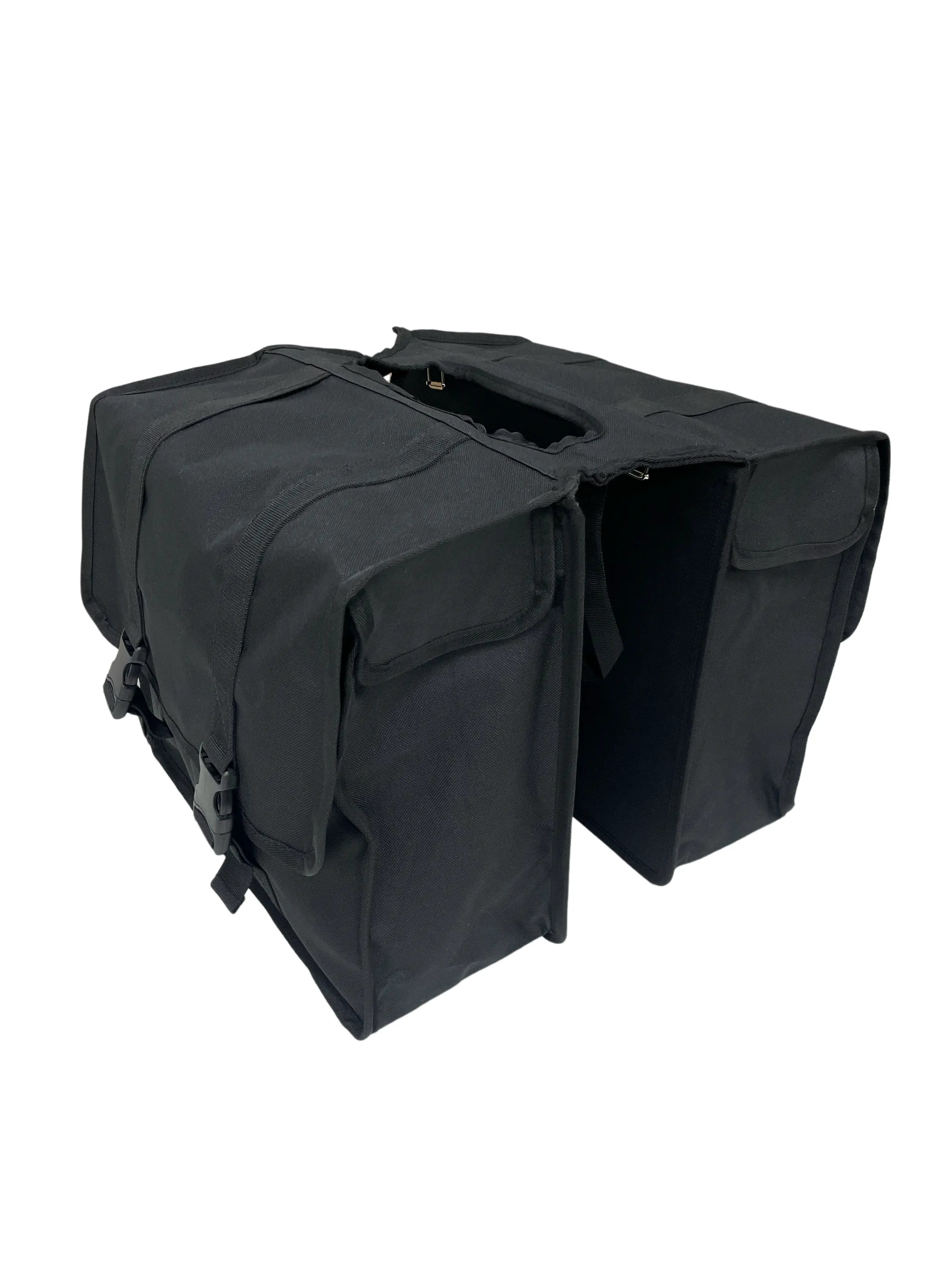 Anroc Dubbele fietstas 46L zwart - Waterdicht en Reflecterend - AE-trading