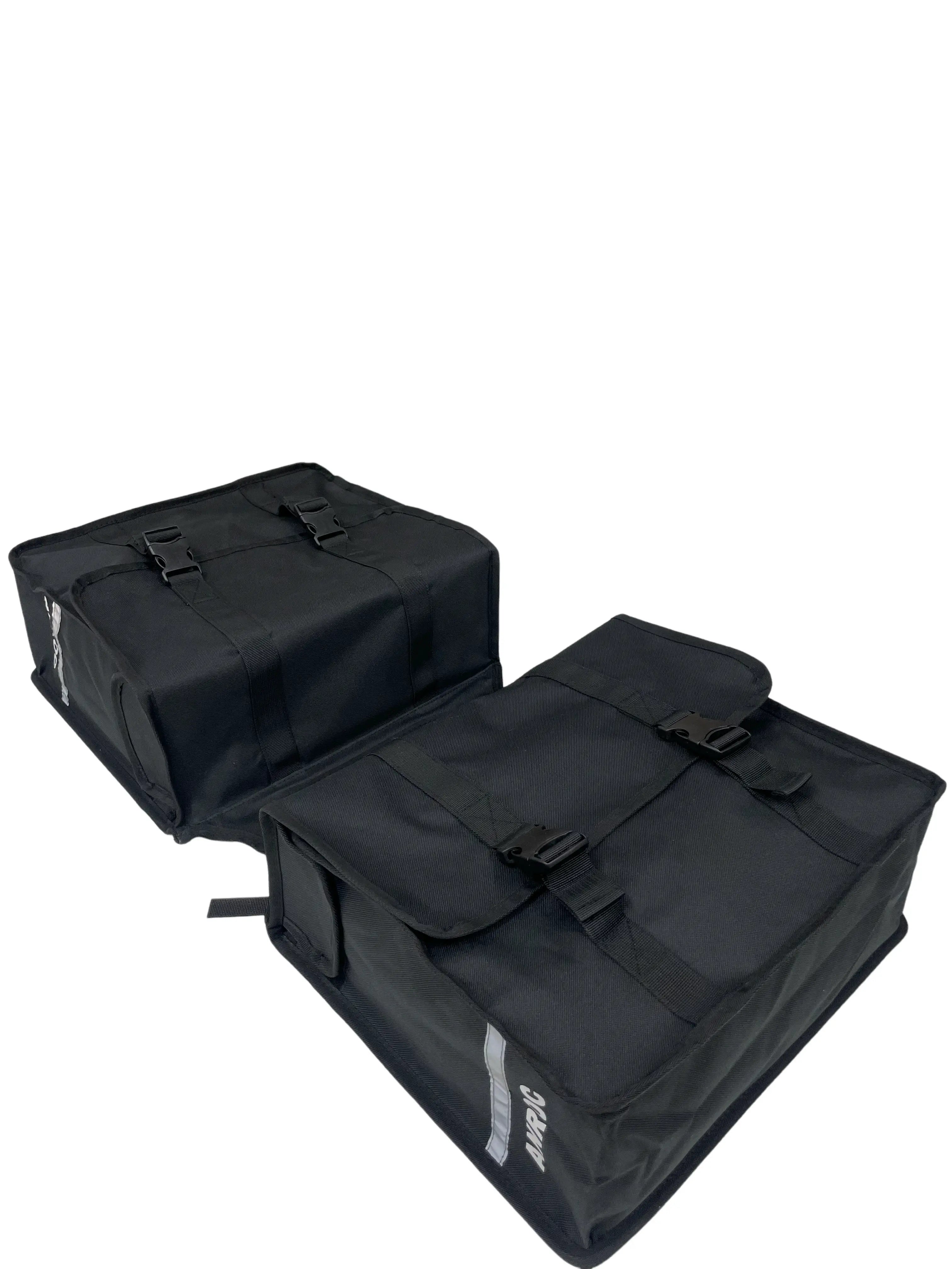 Anroc Dubbele fietstas 46L zwart - Waterdicht en Reflecterend - AE-trading