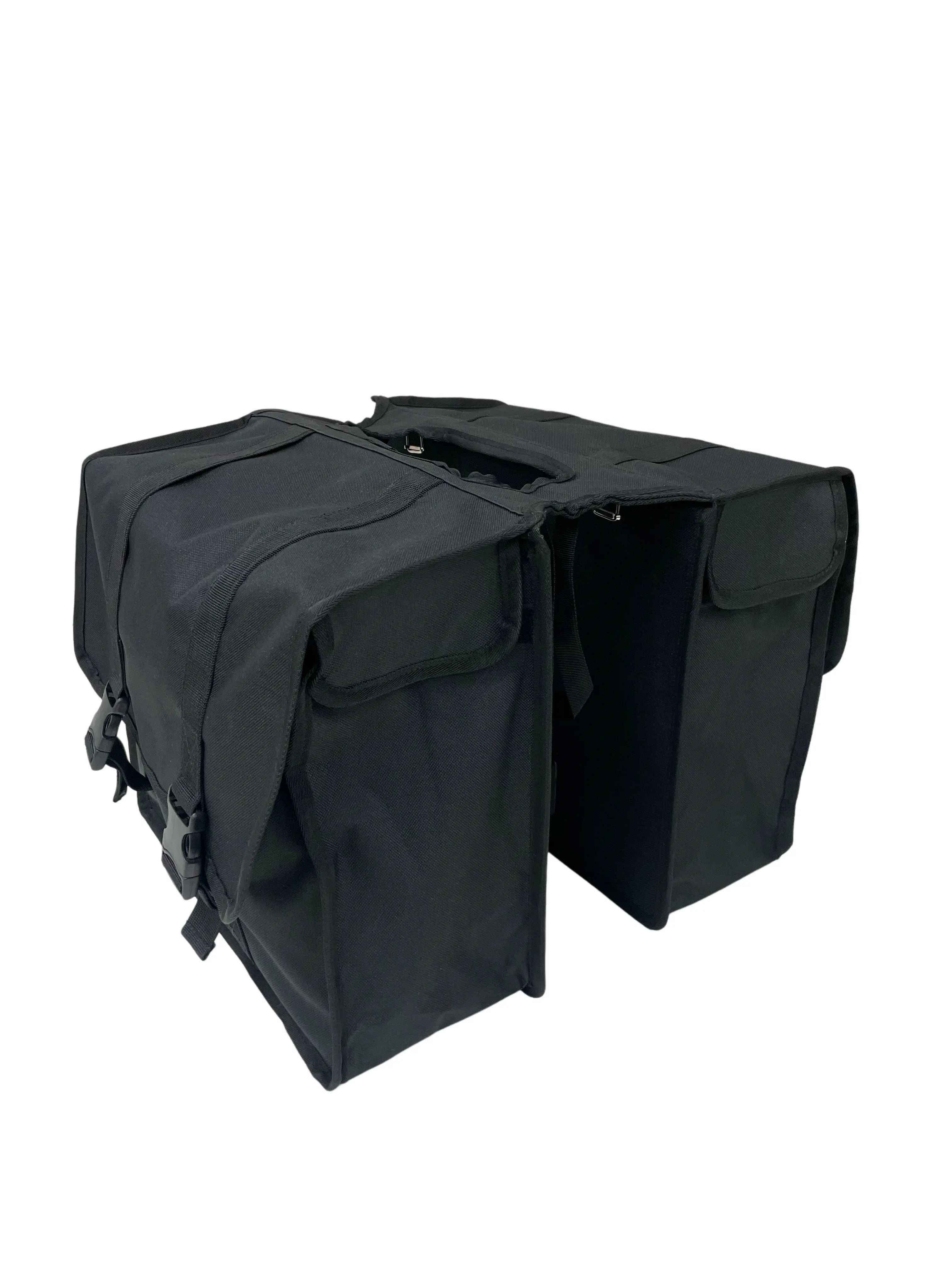 Anroc Dubbele fietstas 46L zwart - Waterdicht en Reflecterend - AE-trading
