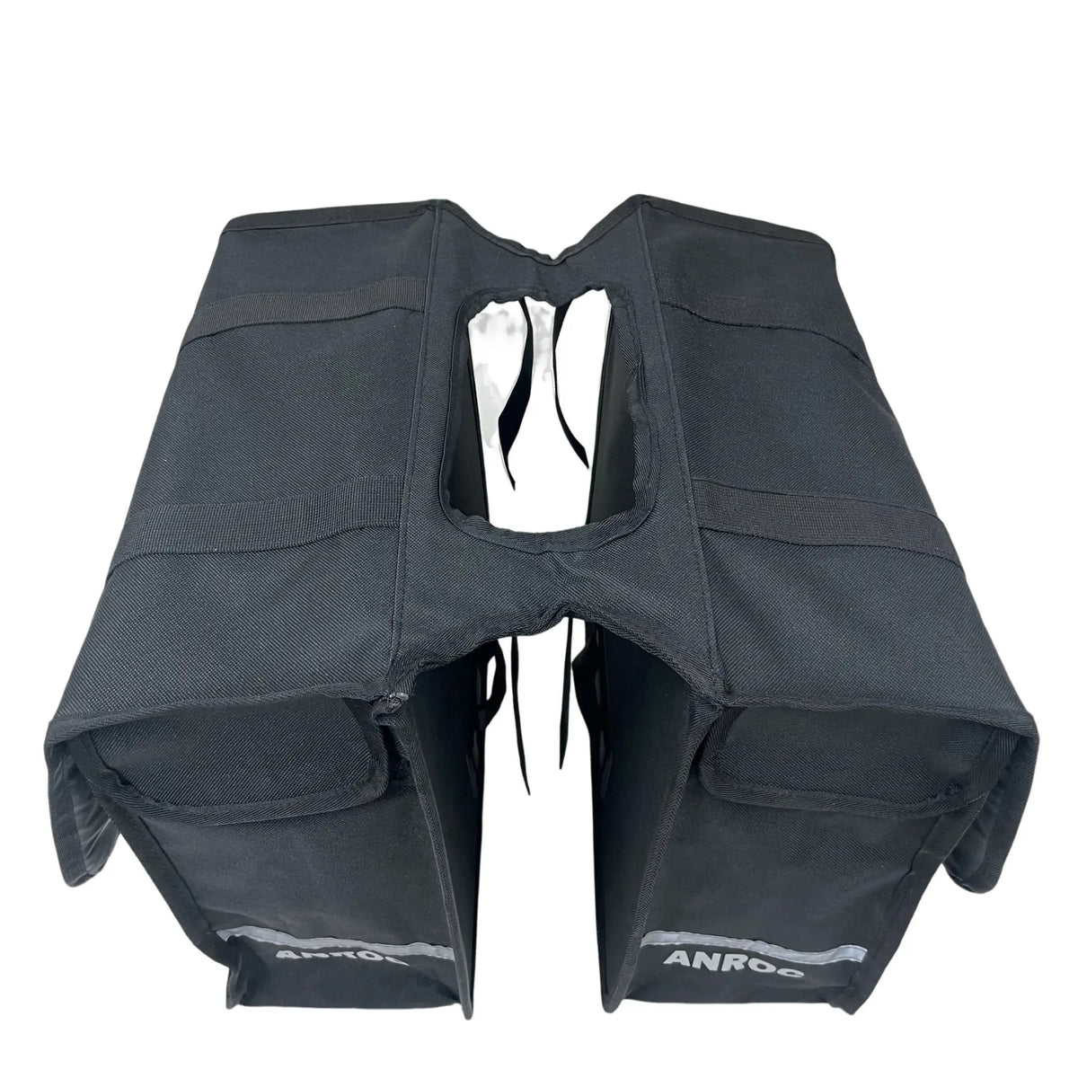 Anroc dubbele fietstas 46L — waterdicht & reflecterend, zwart - AE-trading
