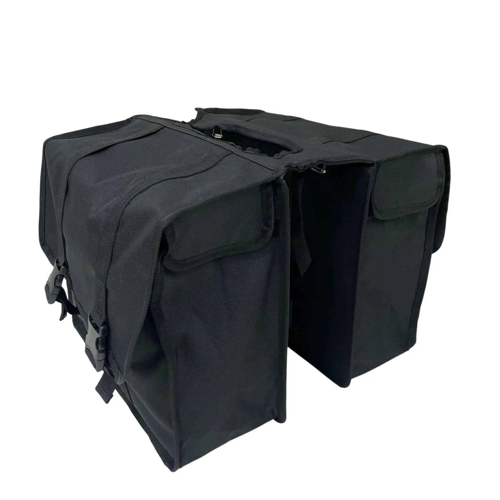 Anroc dubbele fietstas 46L — waterdicht & reflecterend, zwart - AE-trading