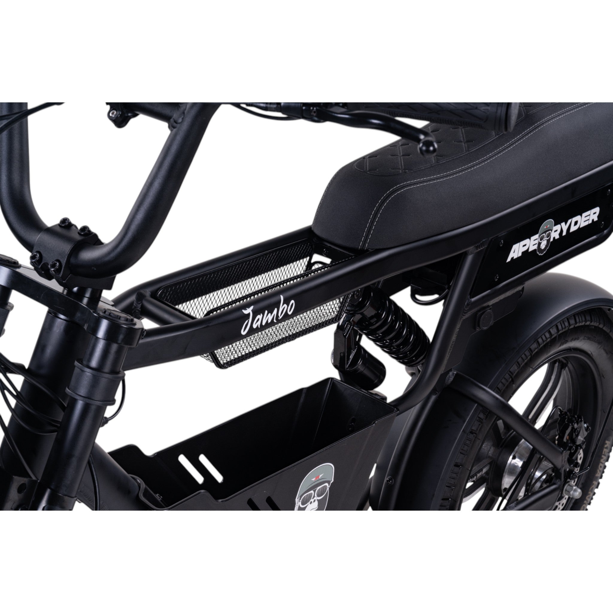 Ape Ryder Jambo - Fatbike - Nardo Grijs - 20x4.5 inch - Accu 374Wh (48V, 7.8 Ah) - 250W Motor - Shimano 7 Versnellingen - Mechanische Remmen - AE-trading