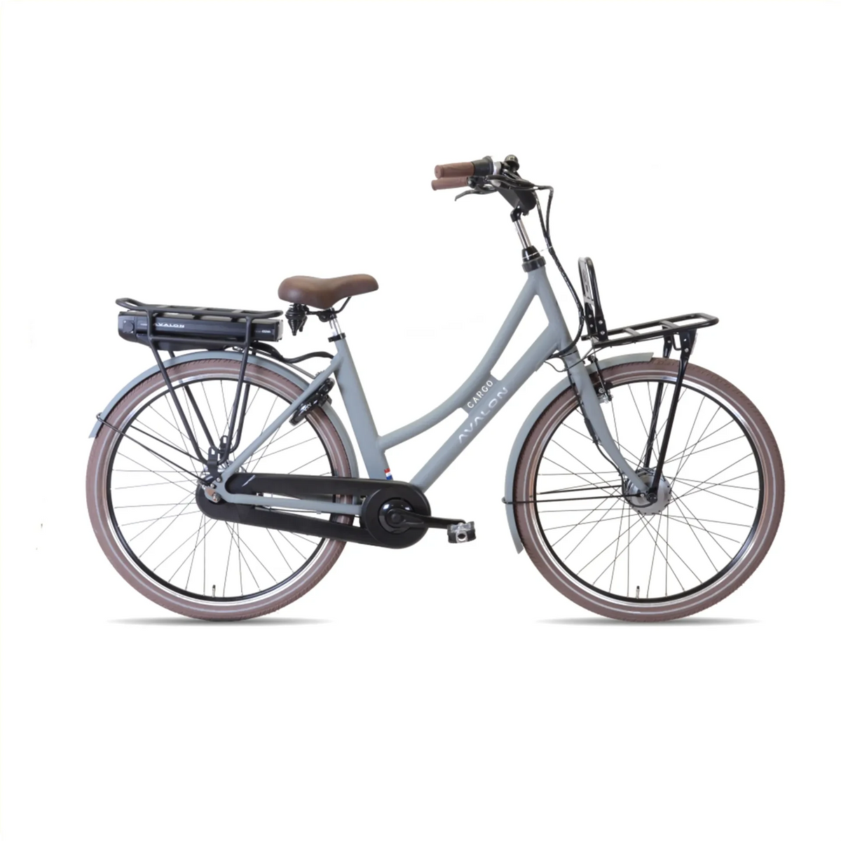 Avalon E-Cargo N7 - Matgrijs - 56cm - 12Ah Accu - AE-trading