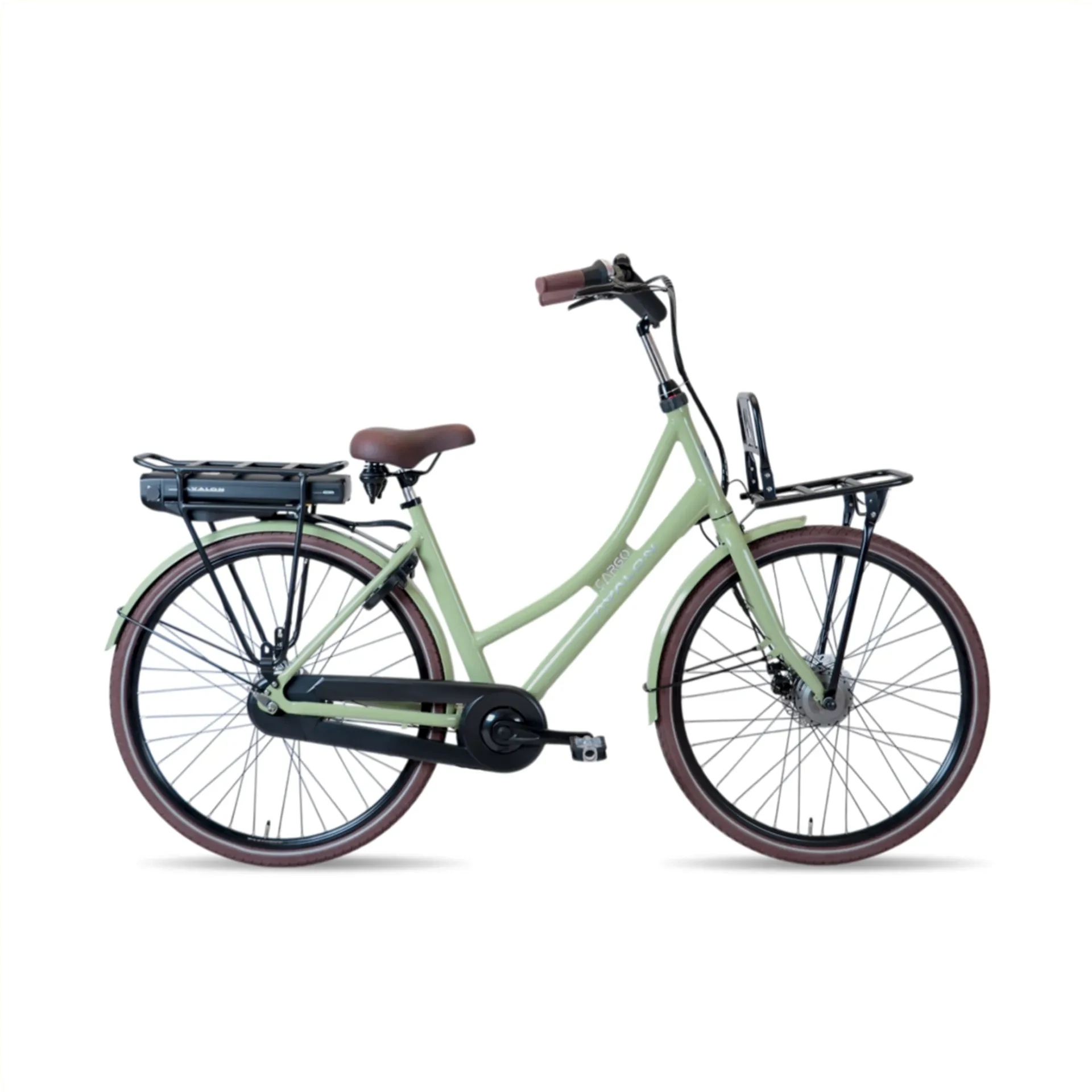 Avalon E-Cargo N7 (2026 Model) - Pale Green - 56cm - 15Ah Accu - AE-trading