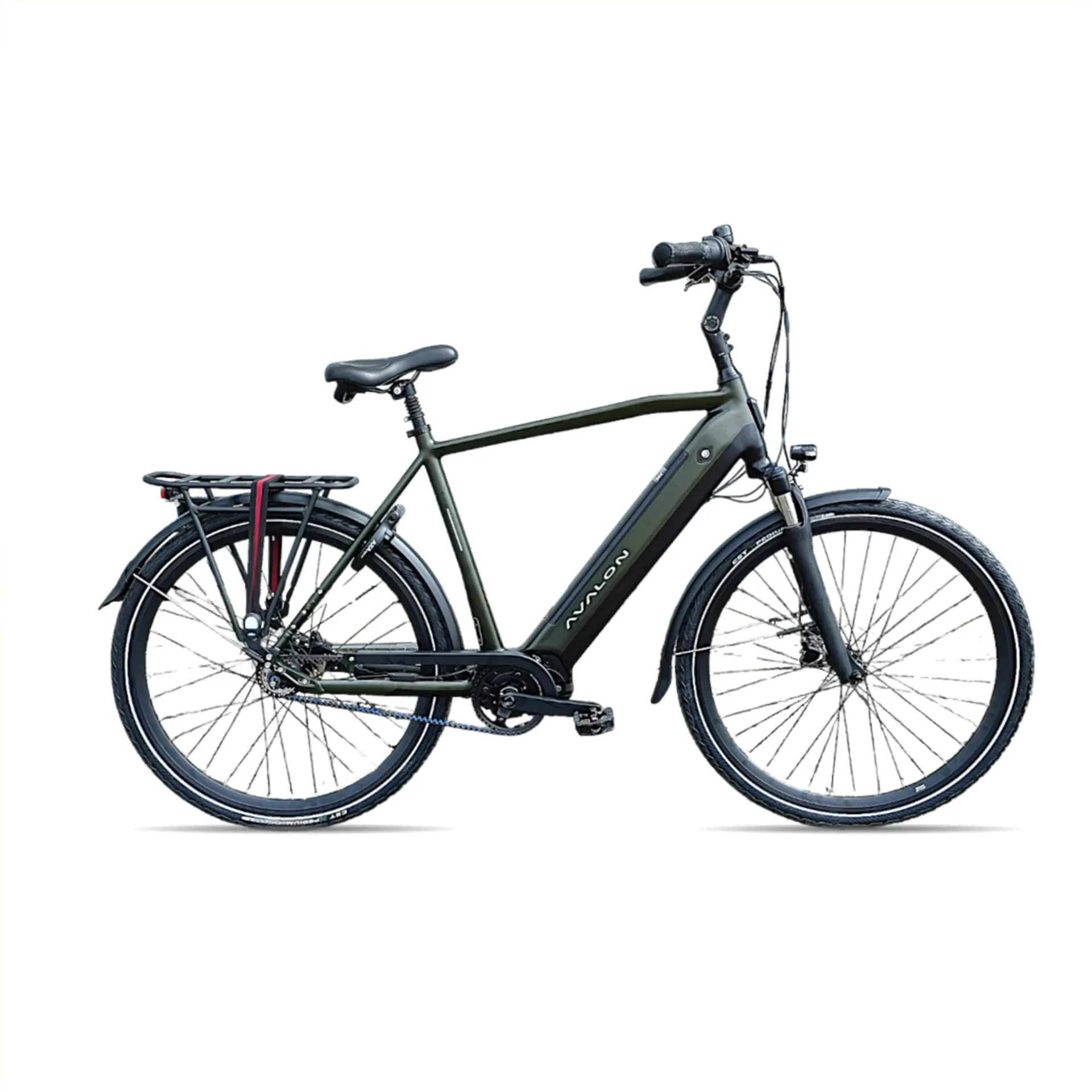Avalon E-Pro Premium - Mosgroen/Zwart - 58cm - 15Ah Accu - AE-trading