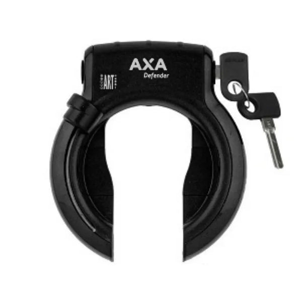 Axa Defender zwart met spatbord bevestiging. (werkplaatsverpakking). Beveligingsniveau 12 - AE-trading