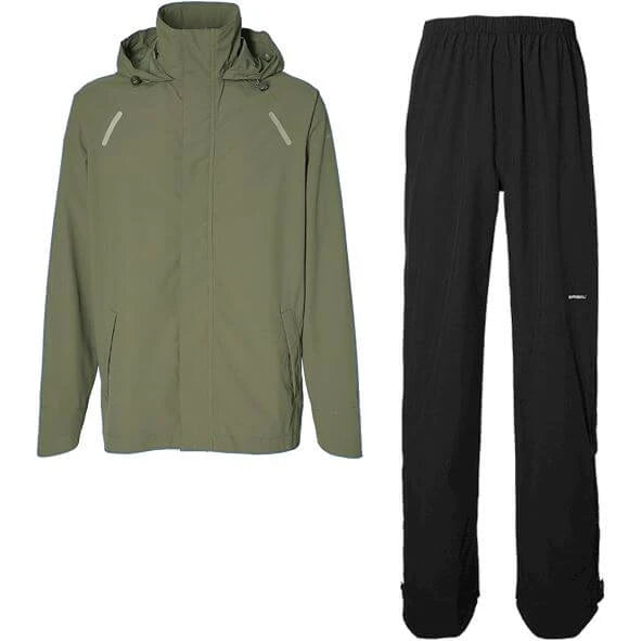 Basil regenpak Hoga unisex Olive Green M - AE-trading