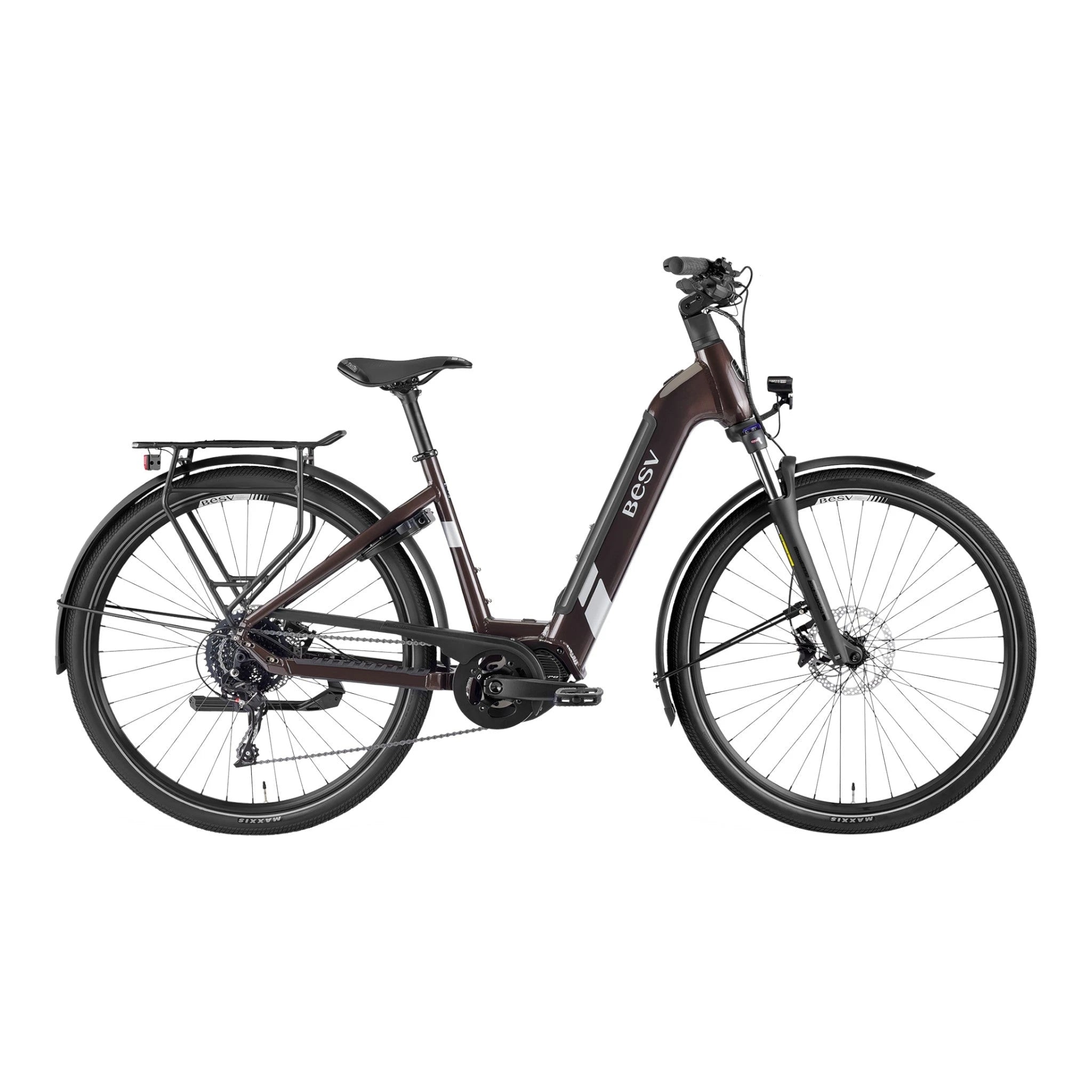 BESV TR 1.3 LTD LS Elektrische Trekkingfiets 630Wh – Metallic Umbra – Maat M (52 cm) - AE-trading