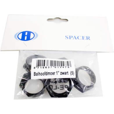 balhoofd bovenmoer 1 inch zwart (5) - AE-trading
