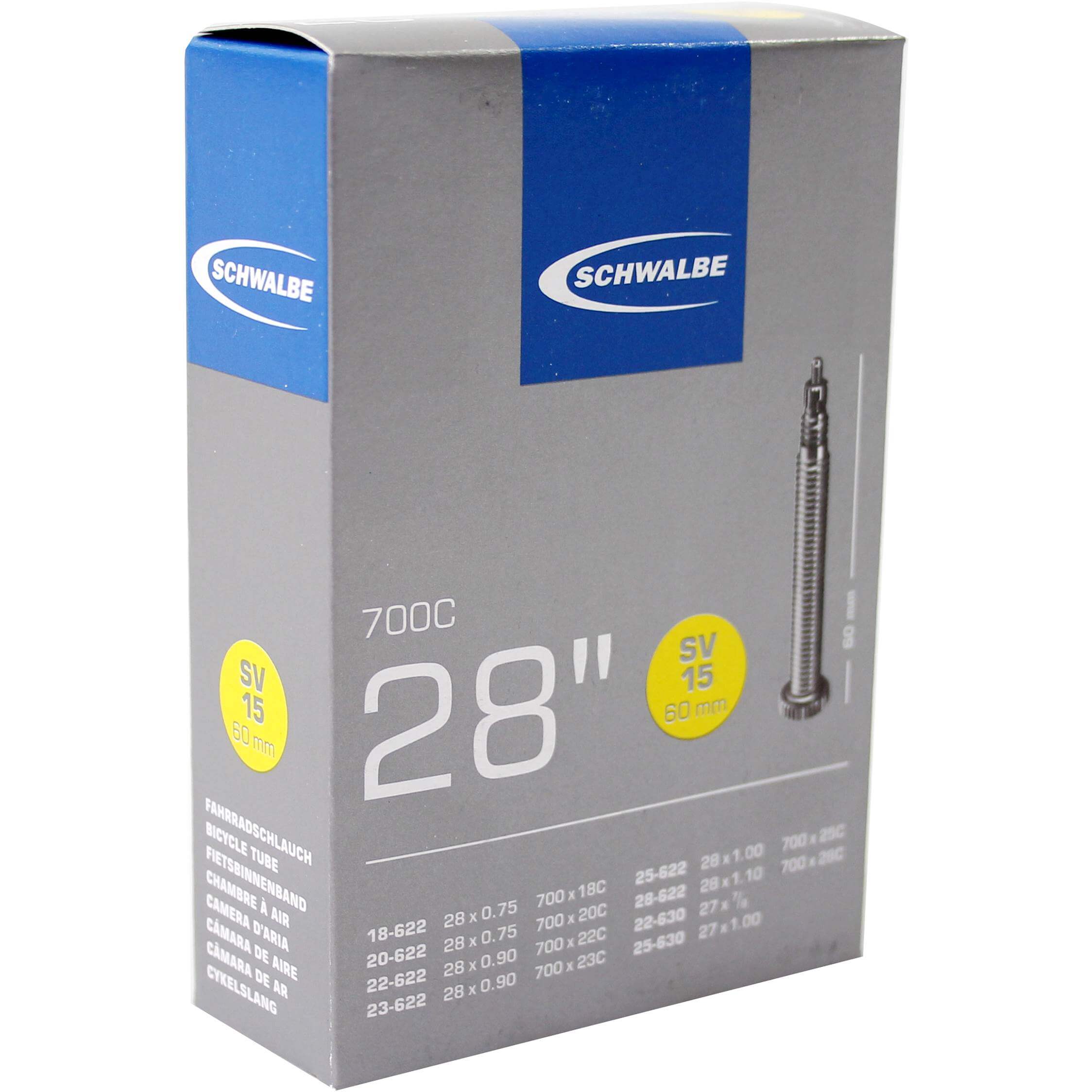 Schwalbe bnb SV15 28 x 0.75 - 1.10 fv 60mm - AE-trading