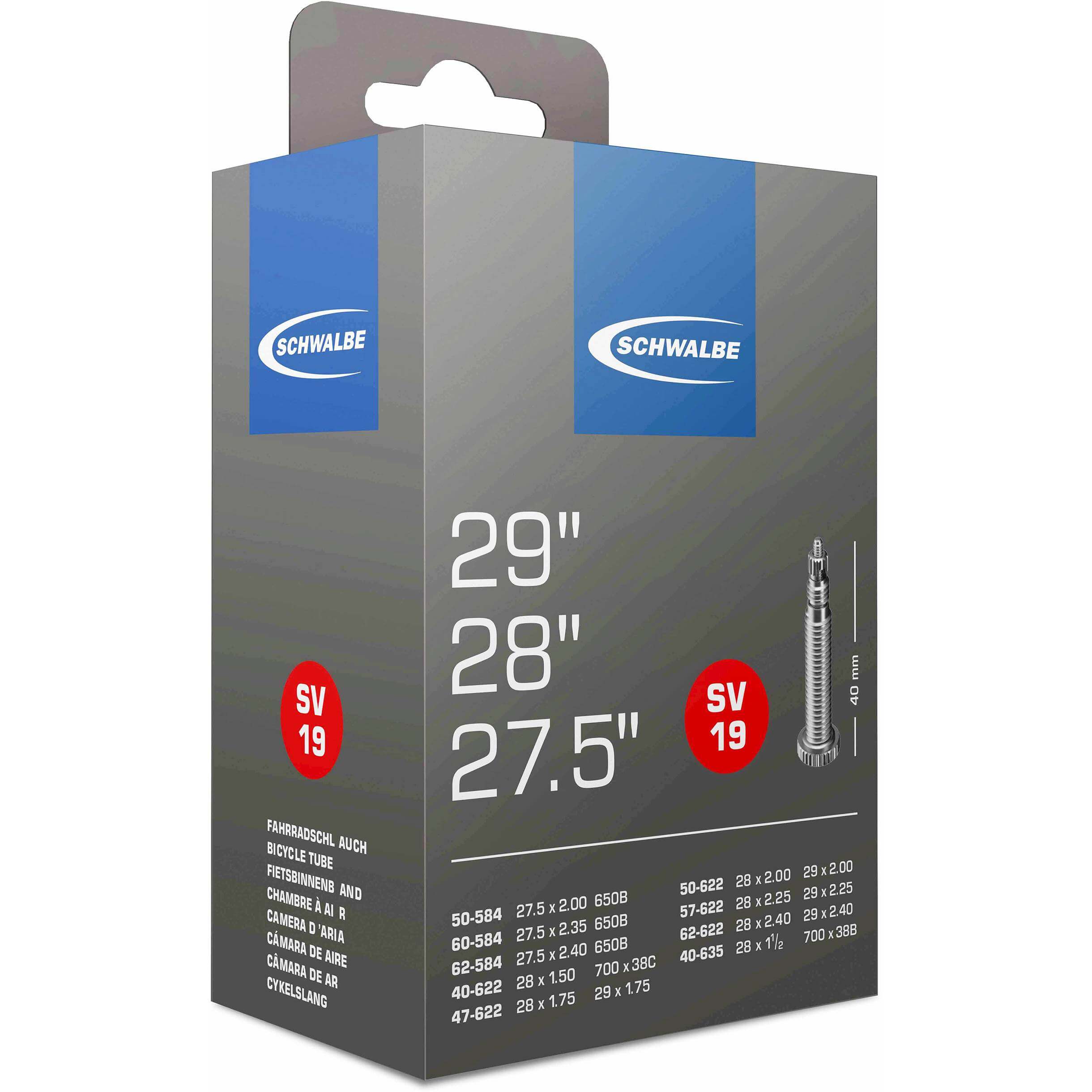 Schwalbe bnb SV19 27.5 x 2.00 - 29 x 2.40 fv 40mm - AE-trading
