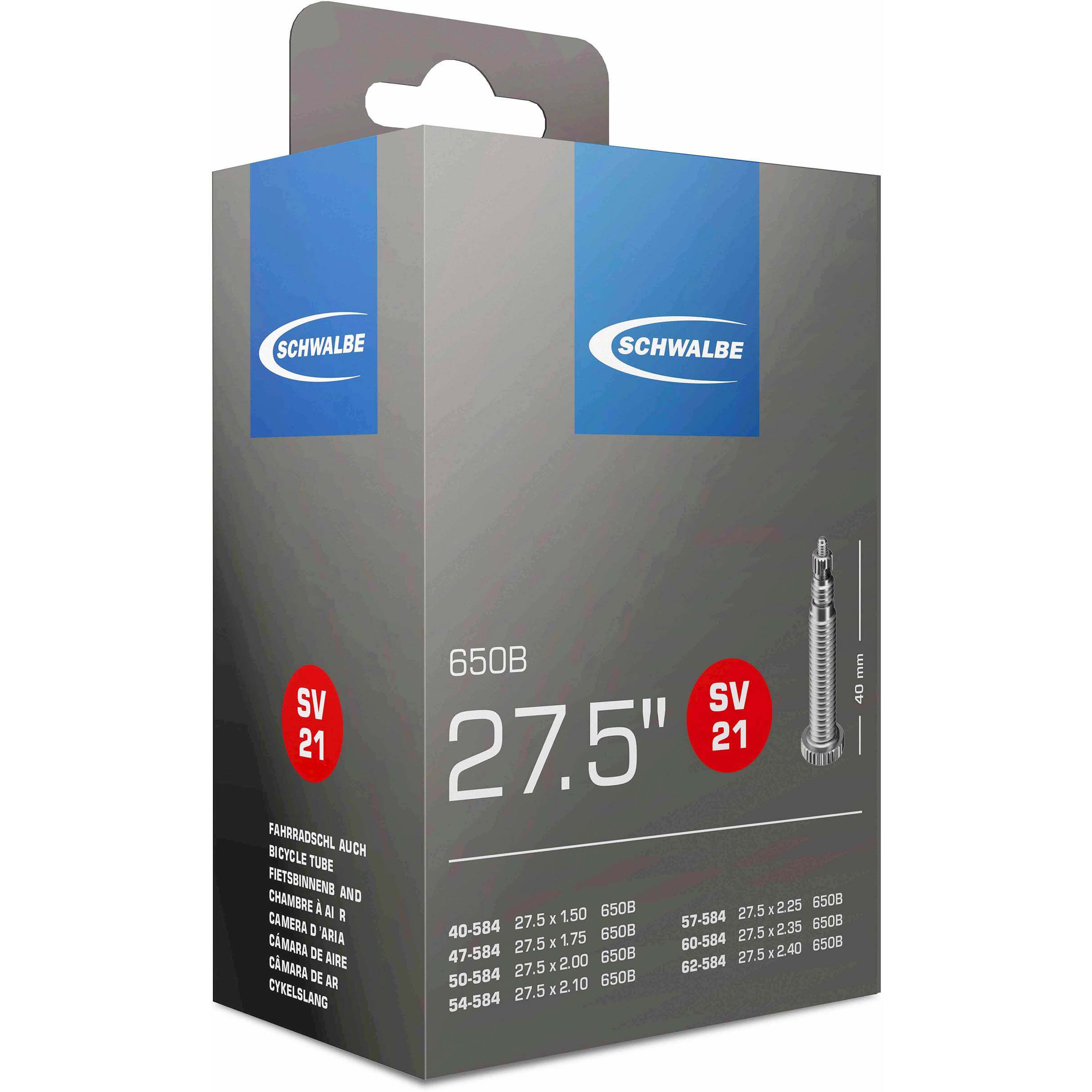 Schwalbe bnb SV21 27.5 x 1.50 - 2.40 fv 40mm - AE-trading