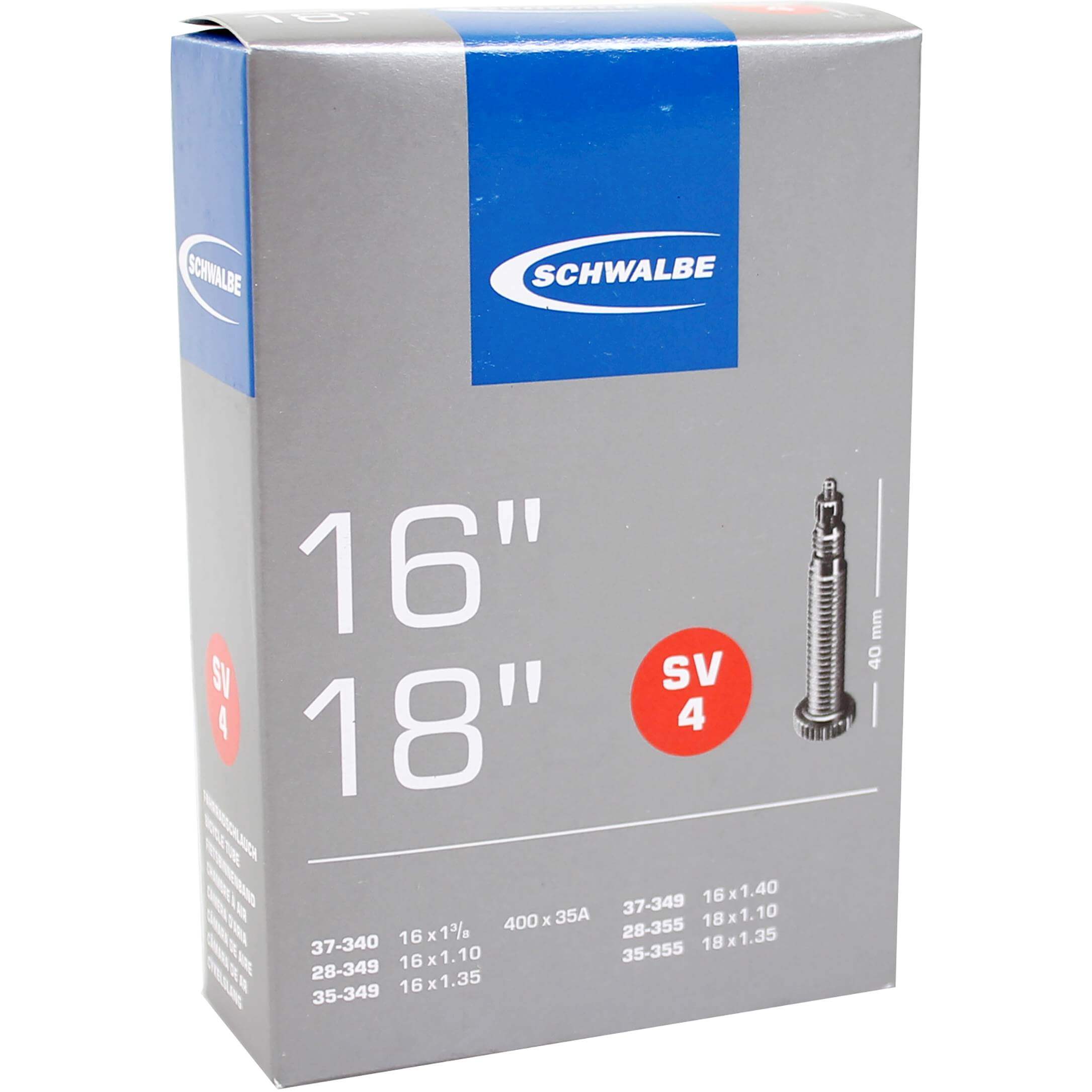 Schwalbe bnb SV4 16 x 1 3/8 - 18 x 1.35 fv 40mm - AE-trading
