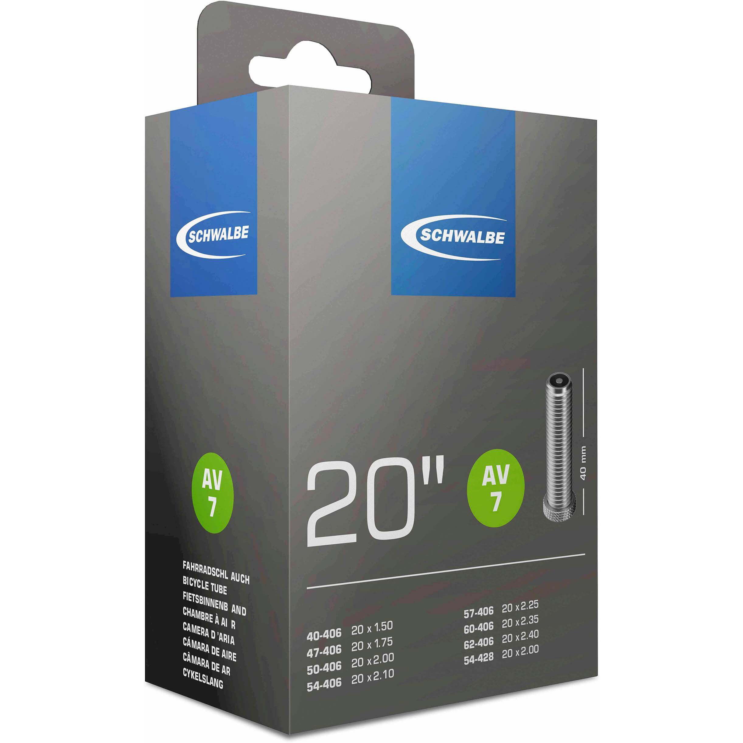 Schwalbe bnb AV7 20 x 1.50 - 2.40 av 40mm - AE-trading