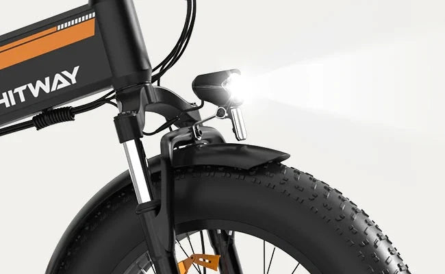 Hitway BK10 Fatbike Vouwfiets Elektrische Zwart Oranje AE-trading