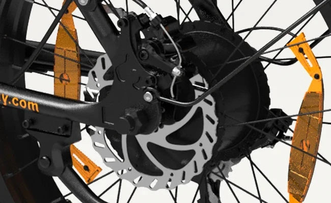 Hitway BK10 Fatbike Vouwfiets Elektrische Zwart Oranje AE-trading