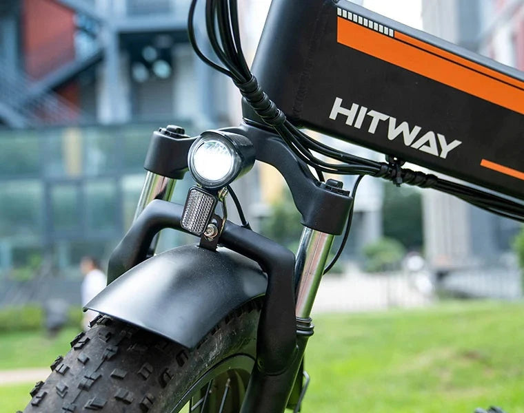 Hitway BK10 Fatbike Vouwfiets Elektrische Zwart Oranje AE-trading