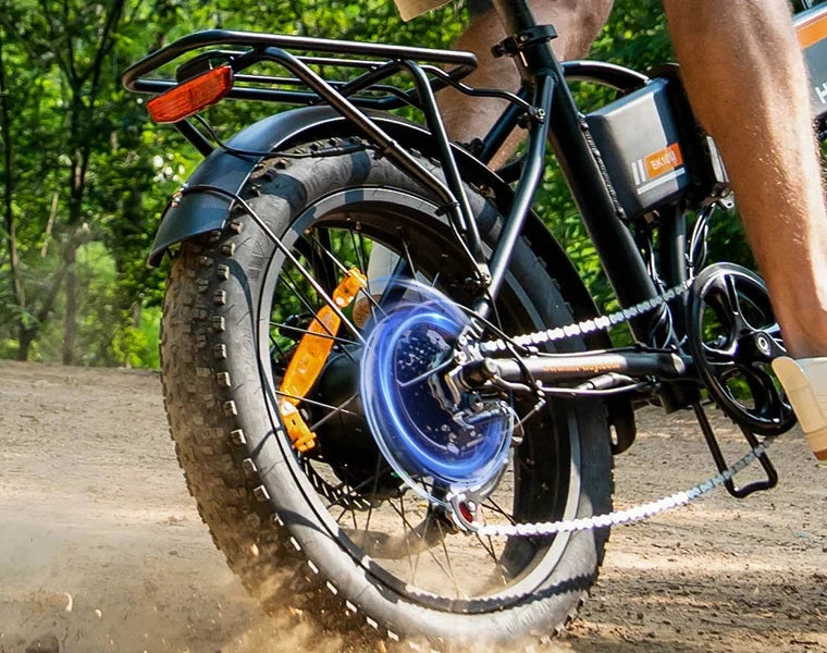 Hitway BK10 Fatbike Vouwfiets Elektrische Zwart Oranje AE-trading