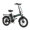 Hitway BK11 Fatbike 20 x 4.0 – Elektrische Vouwfiets – 250W motor- 25km/h - Zwart Groen AE-trading