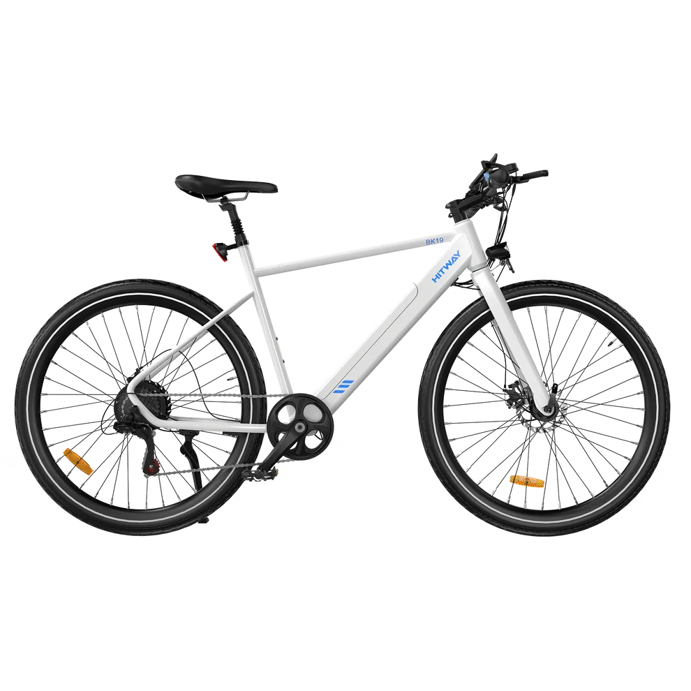 Hitway BK19 Elektrische Fiets Sportief 27,5 Inch E-bike Wit AE-trading