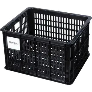 Basil fietskrat M MIK black 29.5L recycled - AE-trading