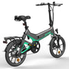 Hitway BK2 Vouwfiets elektrische fiets E-bike Zwart Groen AE-trading