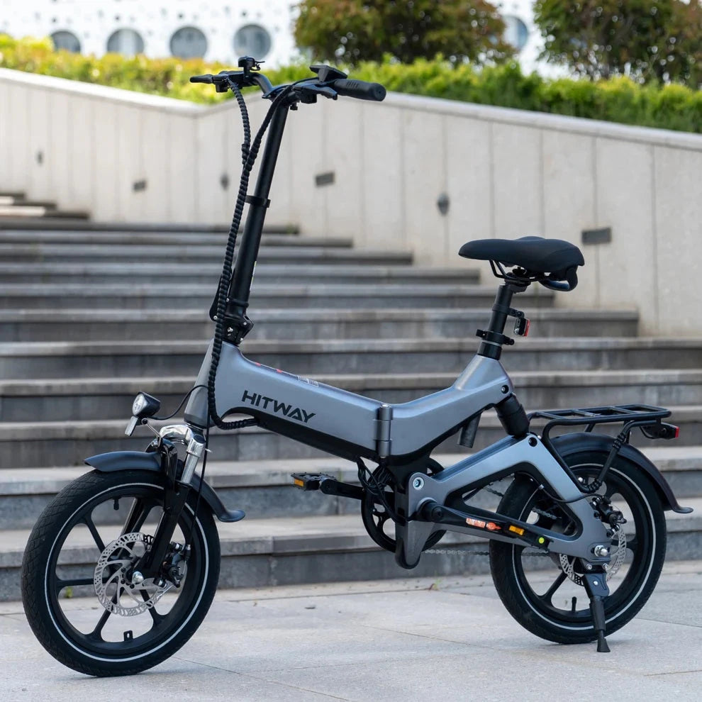 Hitway BK2 Vouwfiets elektrische fiets E-bike Grijs AE-trading