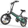 Hitway BK2 Vouwfiets elektrische fiets E-bike Zwart Groen AE-trading