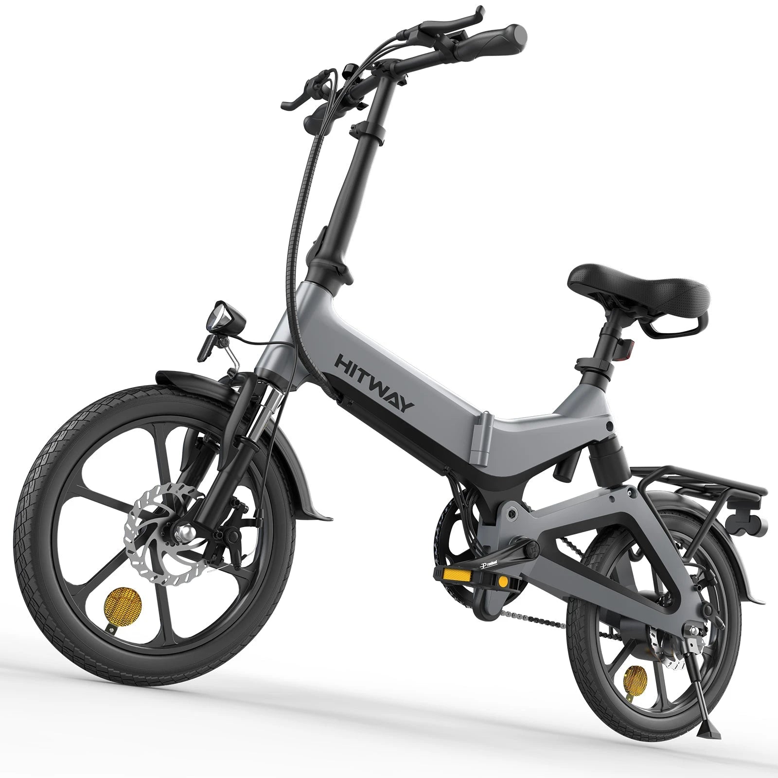 Hitway BK2 Vouwfiets elektrische fiets E-bike Grijs AE-trading