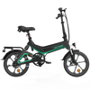 Hitway BK2 Vouwfiets elektrische fiets E-bike Zwart Groen AE-trading