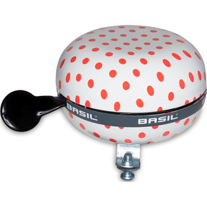 Basil bel Ding Dong 80mm Polkadot wit/rood - AE-trading