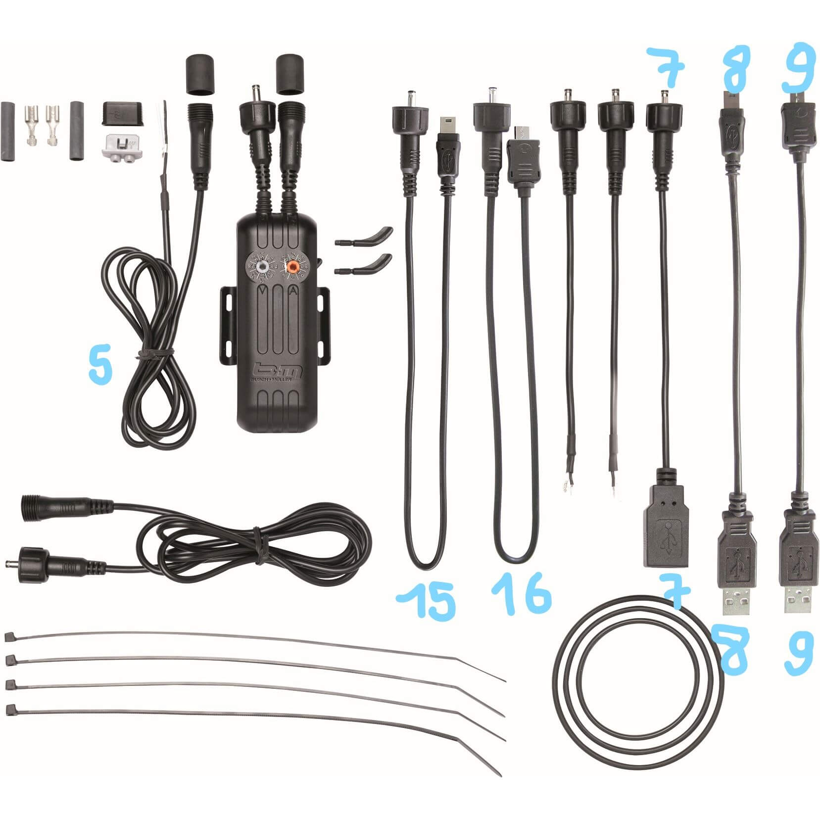 Busch + Müller kabel E-werk nr 8 USB naar Mini USB - AE-trading