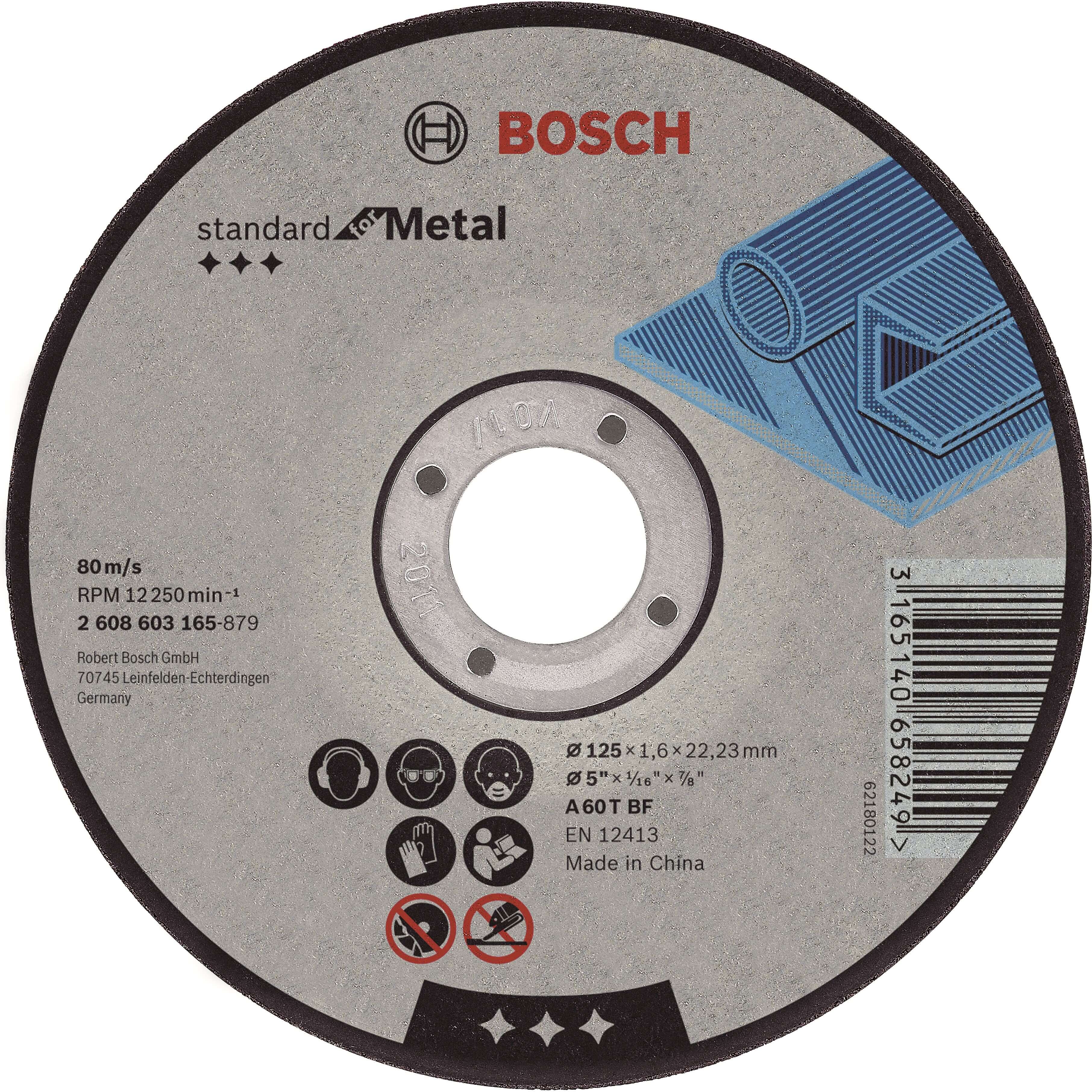 Bosch Prof doorslijpschijf recht metaal 125 mm - AE-trading