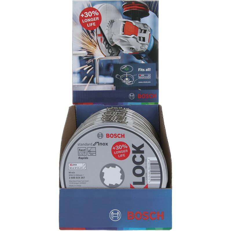Bosch Prof doorslijpschijf in blik recht Inox/RVS 125 mm(10 - AE-trading