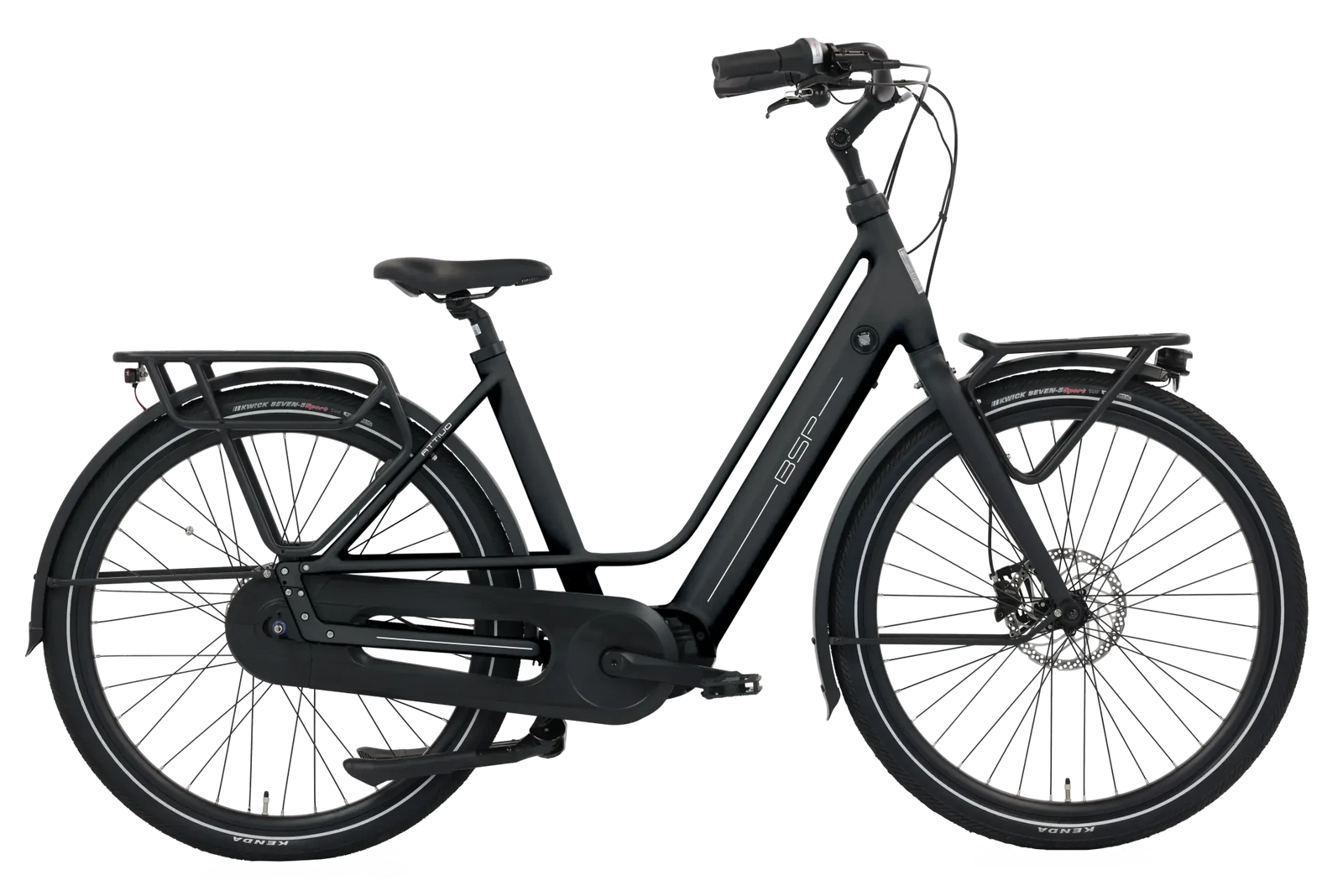 BSP Attivo Black Matt 48 cm – Elektrische Stadsfiets – Bafang M410 – 520 Wh - AE-trading